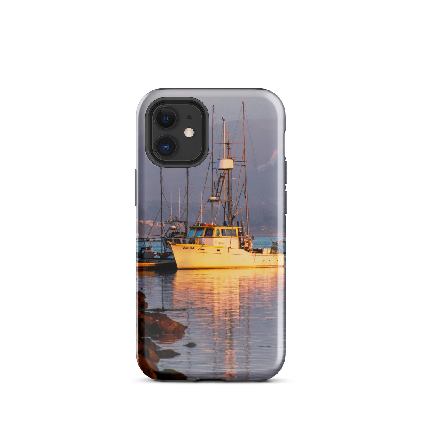 1023: Fishing Boat Photo Morro Bay California Tough Case for iPhone® (for models 11-15)