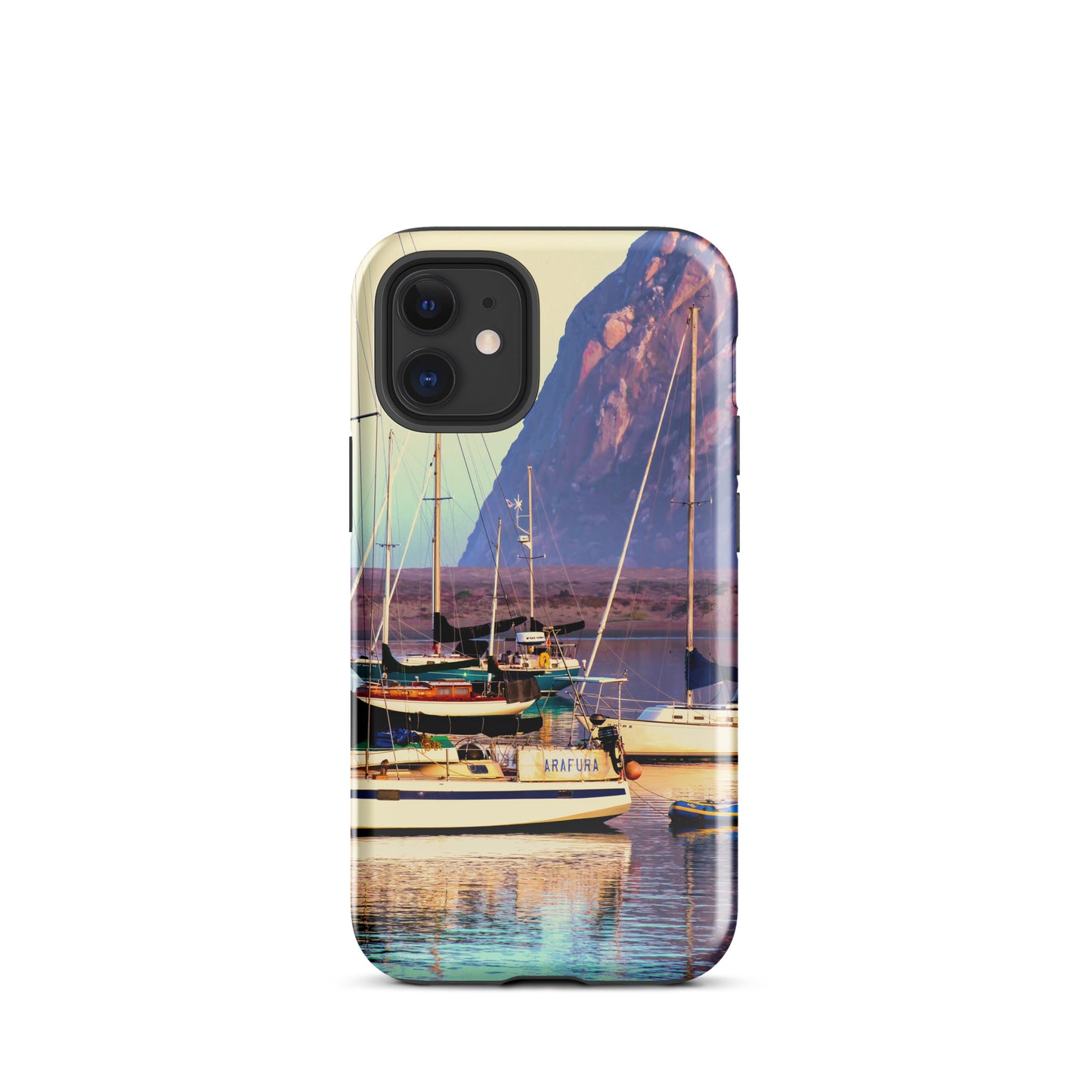 1054: Sailboats Morro Bay California Photo Tough Case for iPhone® (for models 11-15)