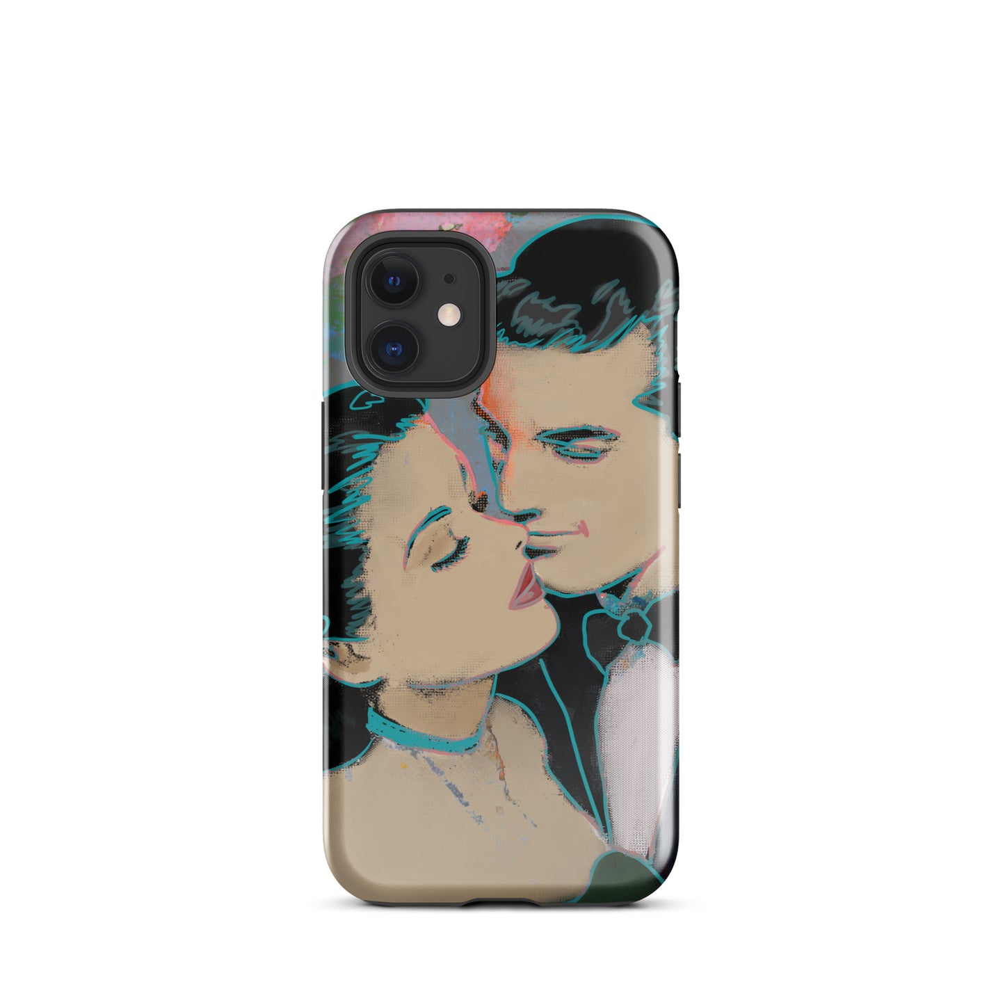 1045: Neon Love Series Tough Case for iPhone® (for models 11-15)