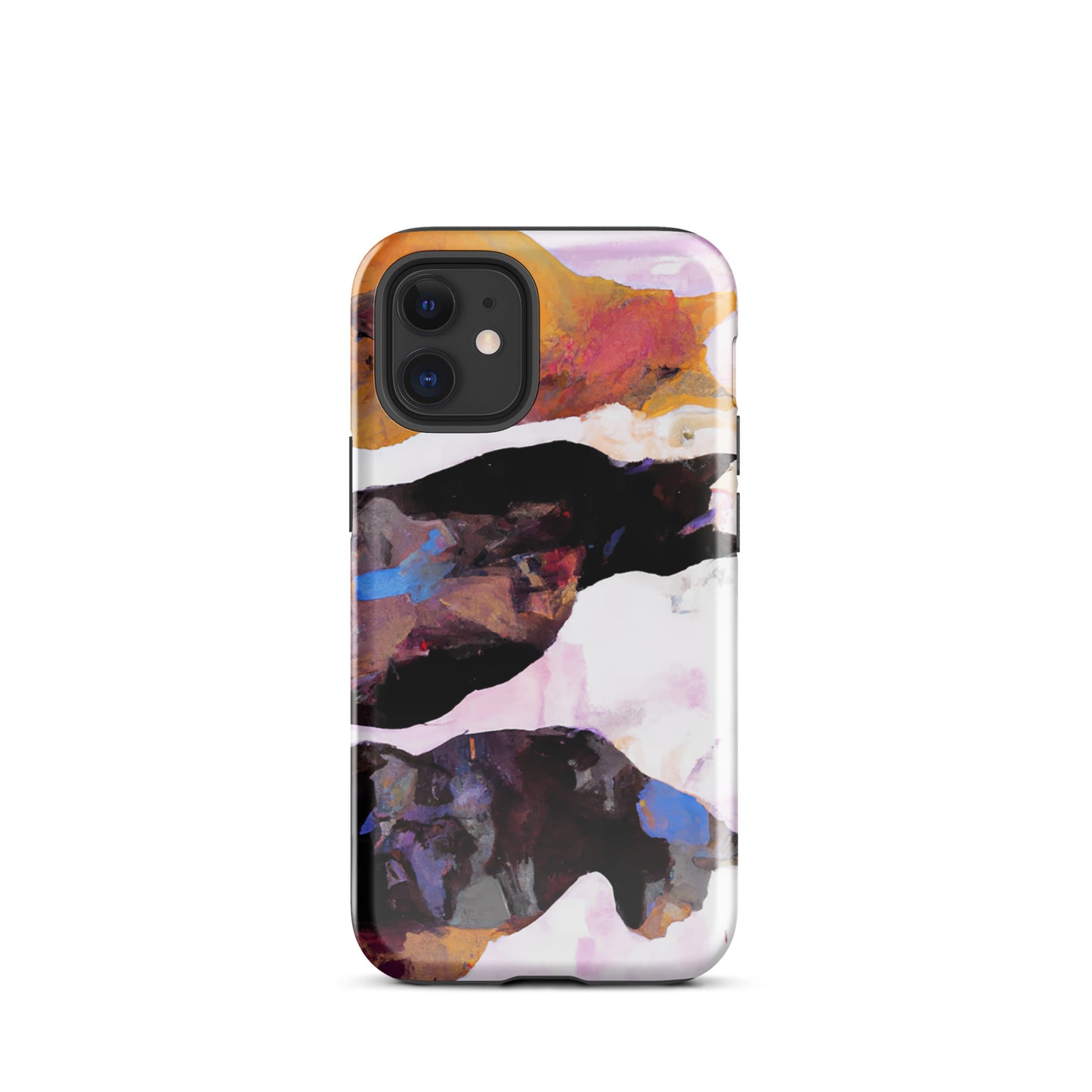 1007: Cats Animal Life Tough Case for iPhone® (for models 11-15)