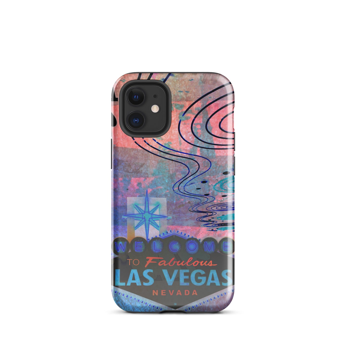 1069: Vegas Aces, Abstract, Tough Case for iPhone® (for models 11-15)