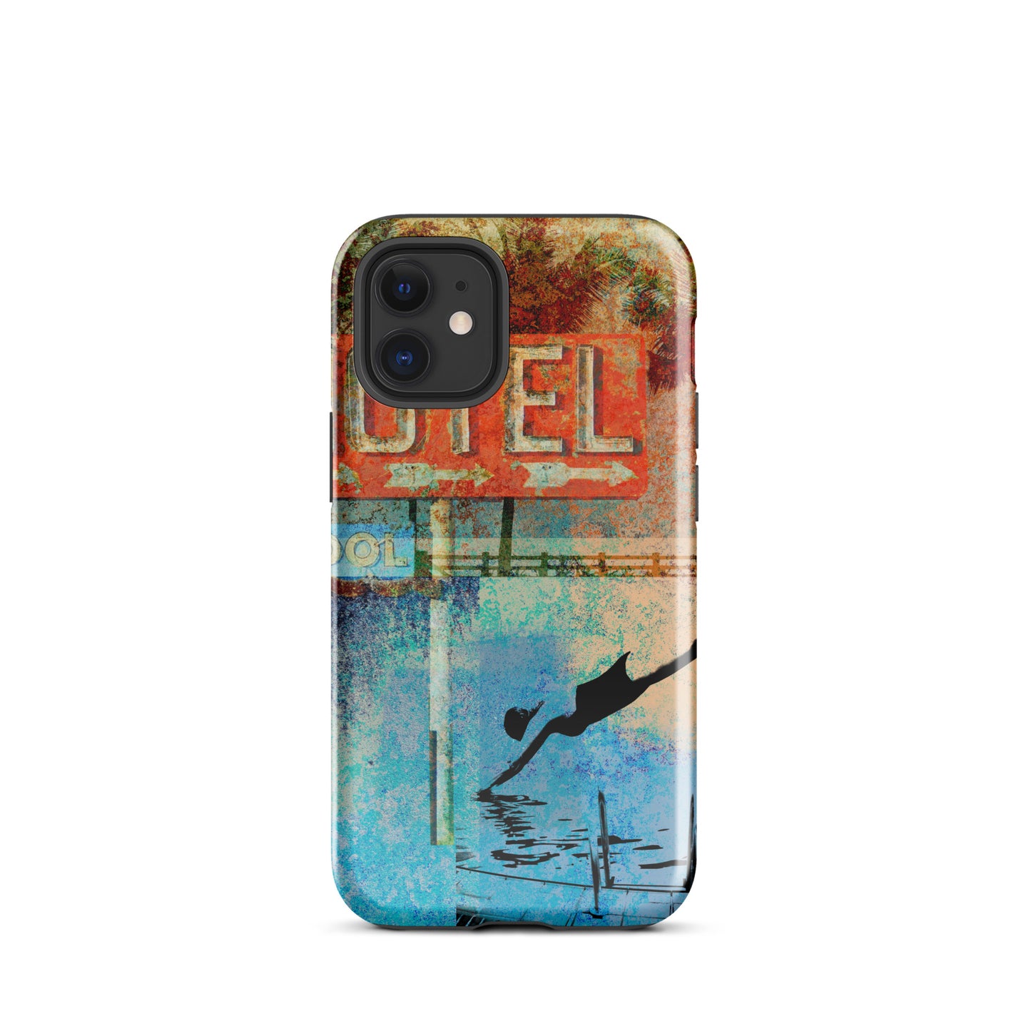 1051: Motel Dive, Route 66 Series, Abstract Tough Case for iPhone® (for models 11-15)