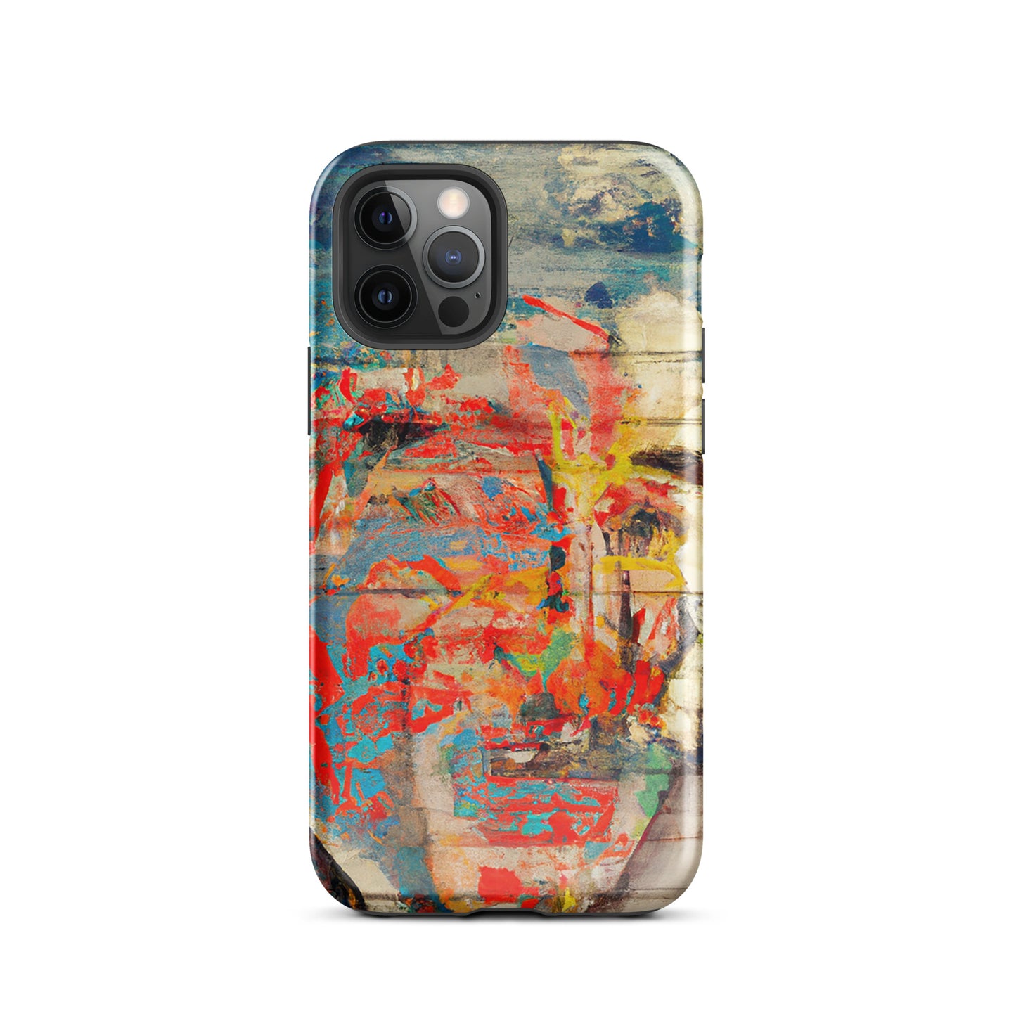 1033: Neon Love Series Tough Case for iPhone® (for models 11-15)