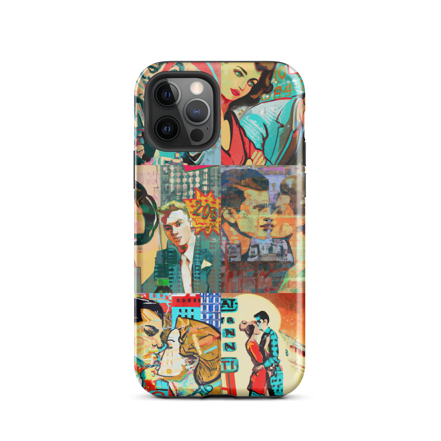 1035: Neon Love Series Tough Case for iPhone® (for models 11-15)