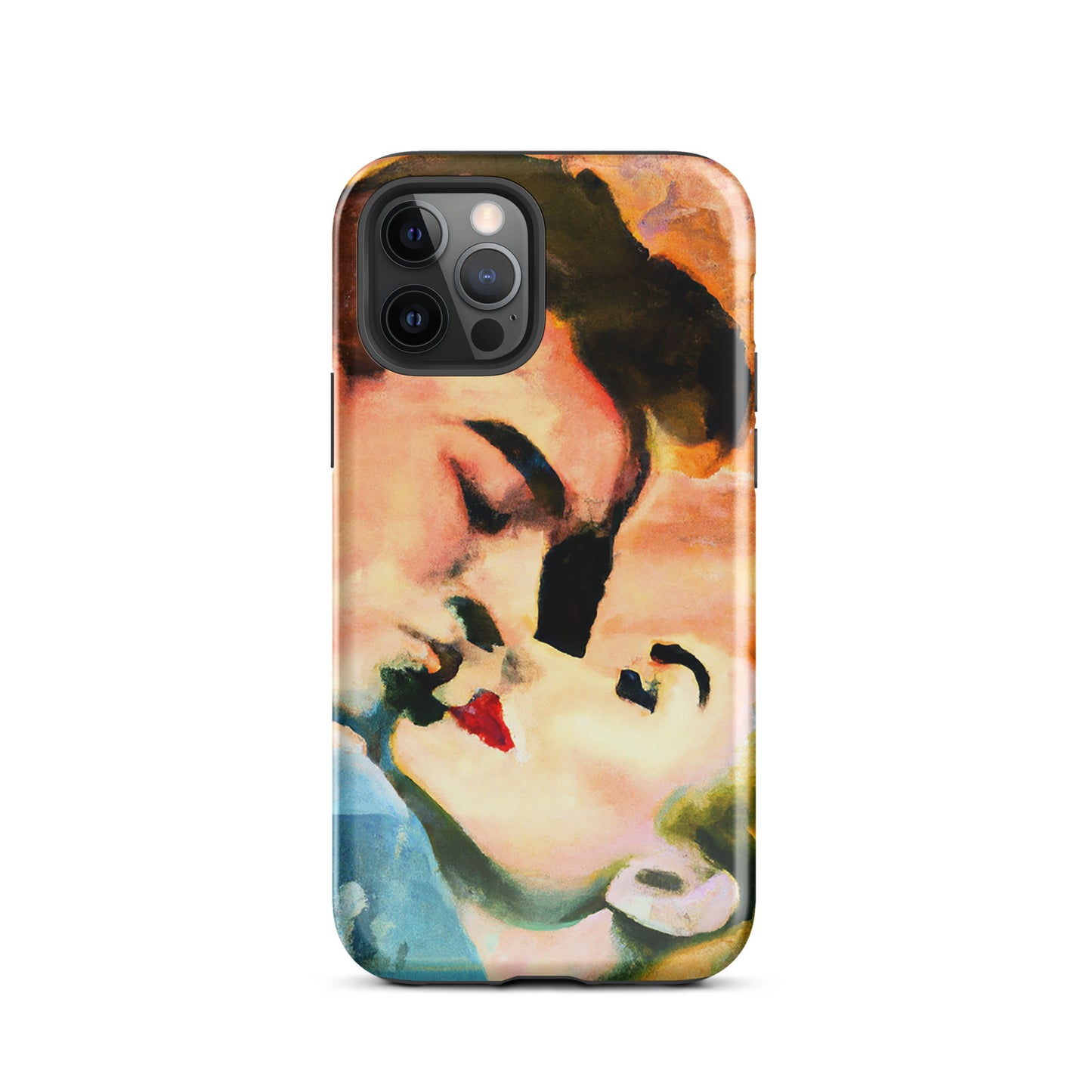 1041: Neon Love Series Tough Case for iPhone® (for models 11-15)