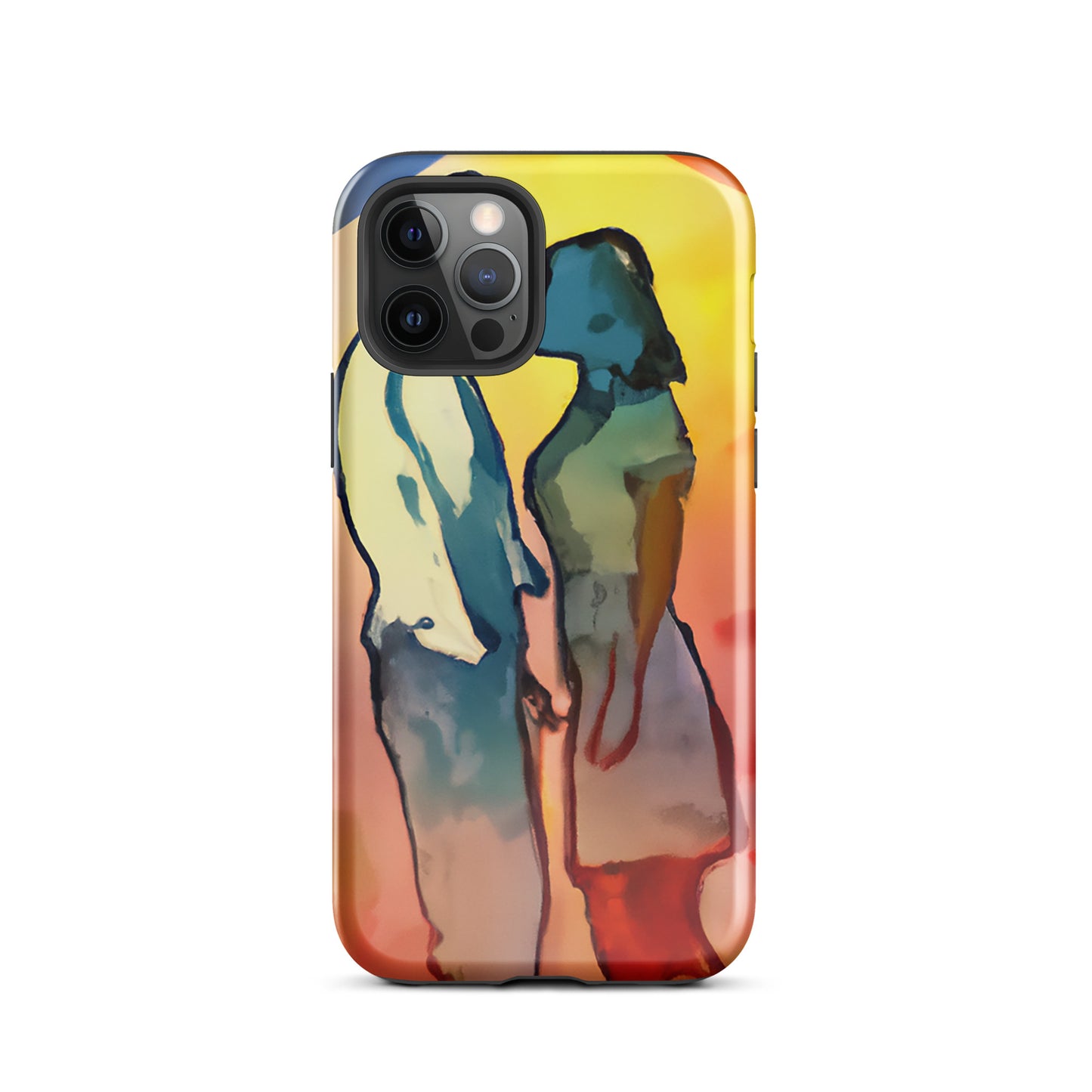 1042: Neon Love Series Tough Case for iPhone® (for models 11-15)