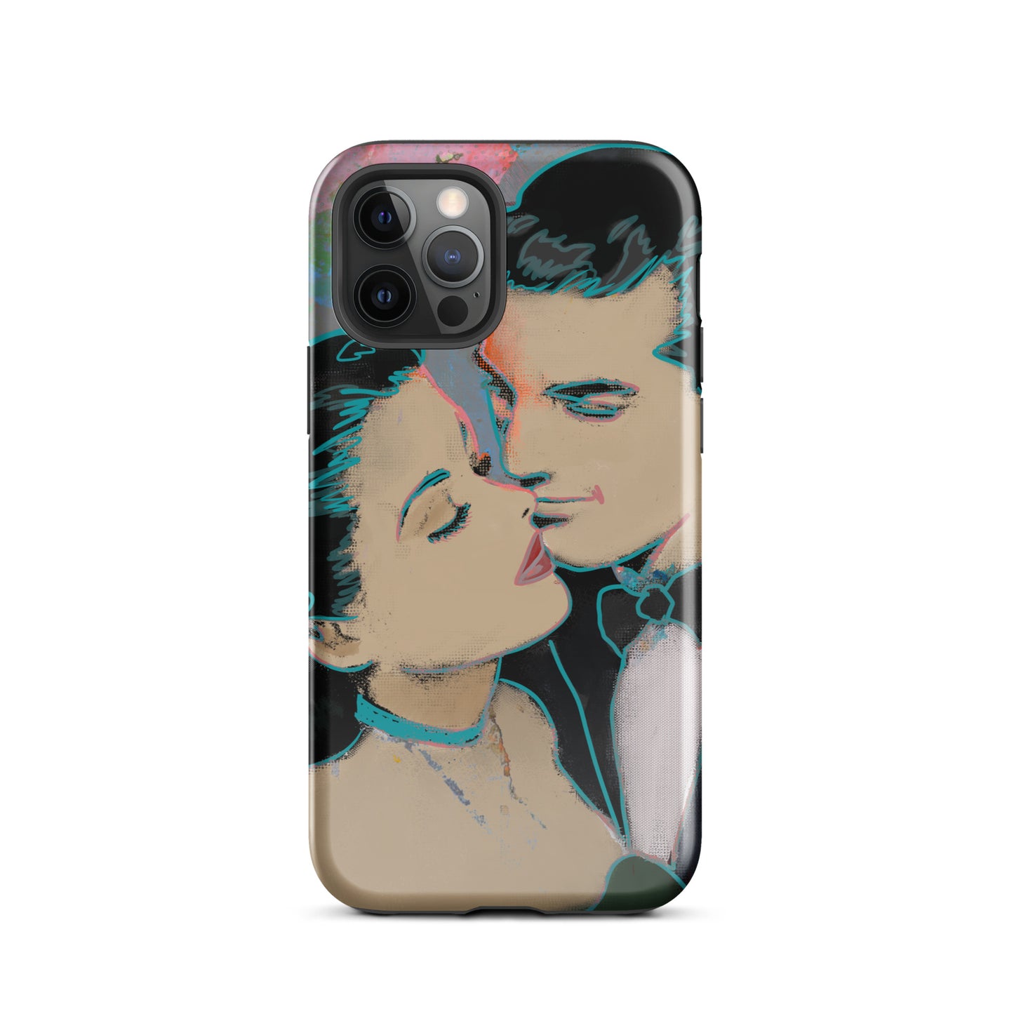 1045: Neon Love Series Tough Case for iPhone® (for models 11-15)