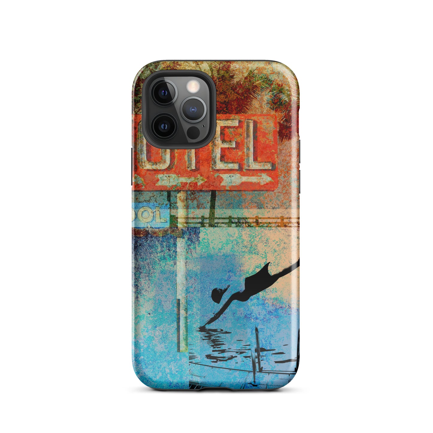 1051: Motel Dive, Route 66 Series, Abstract Tough Case for iPhone® (for models 11-15)