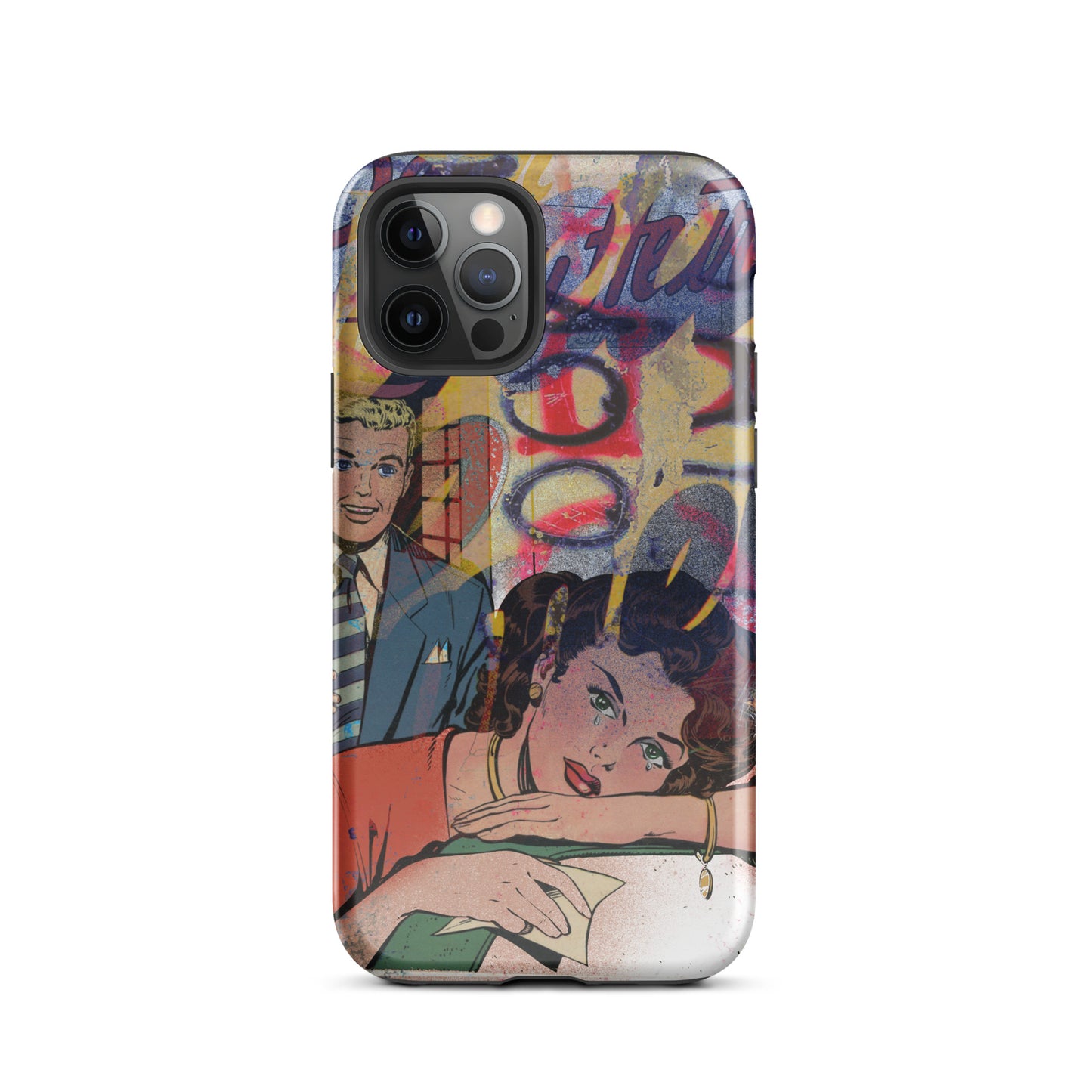 1048: Neon Love Series Tough Case for iPhone® (for models 11-15)