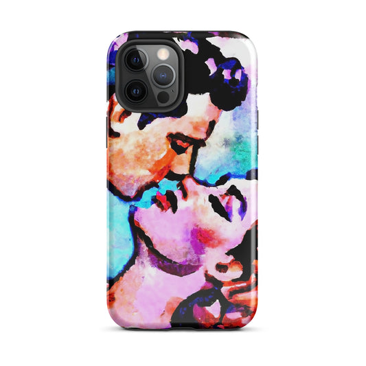 1037: Neon Love Series Tough Case for iPhone® (for models 11-15)