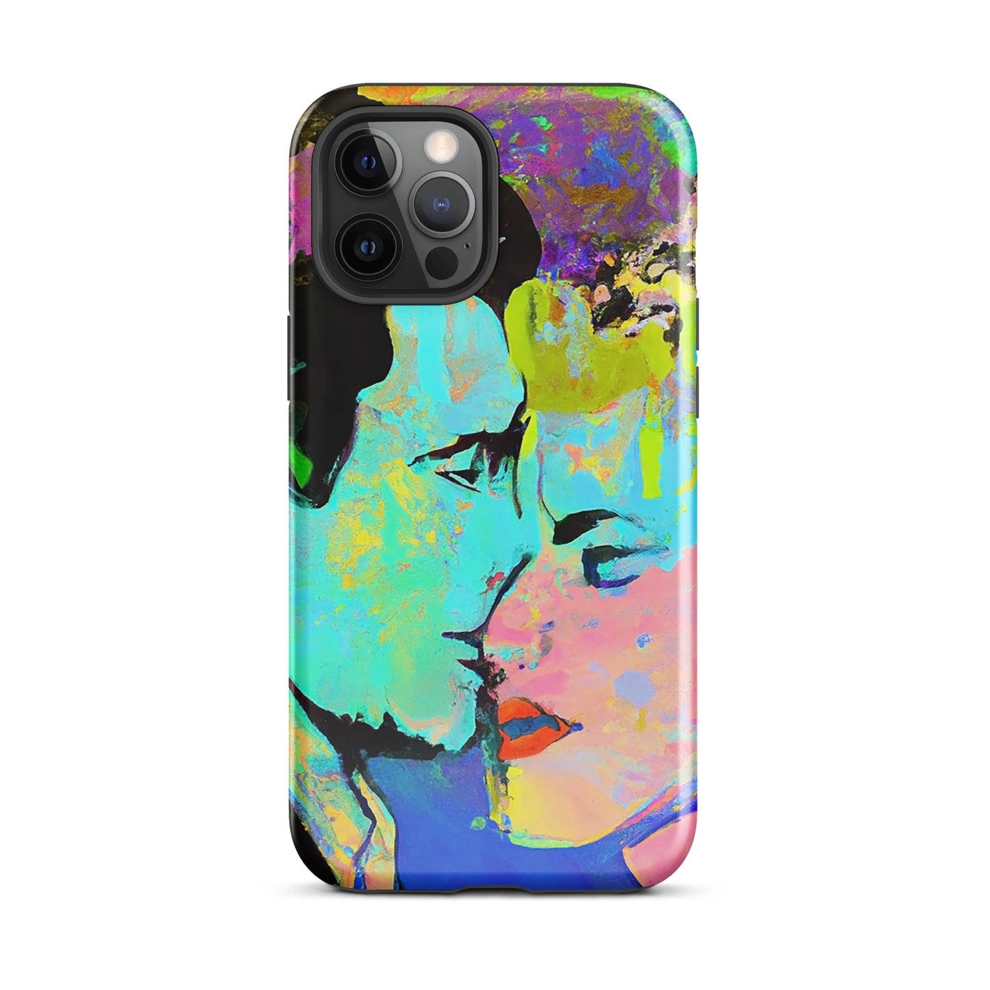 1039: Neon Love Series Tough Case for iPhone® (for models 11-15)