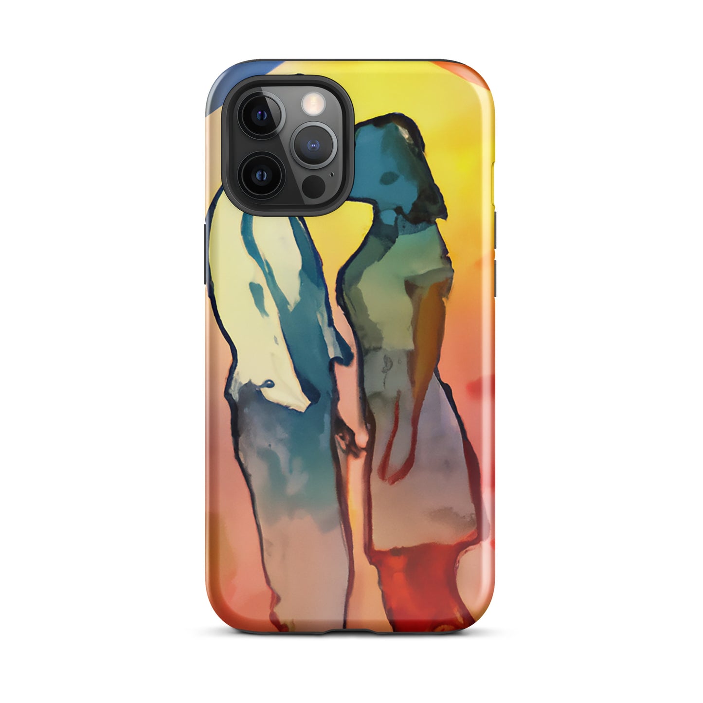 1042: Neon Love Series Tough Case for iPhone® (for models 11-15)