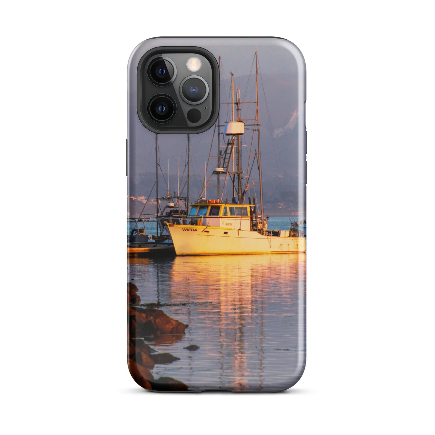 1023: Fishing Boat Photo Morro Bay California Tough Case for iPhone® (for models 11-15)