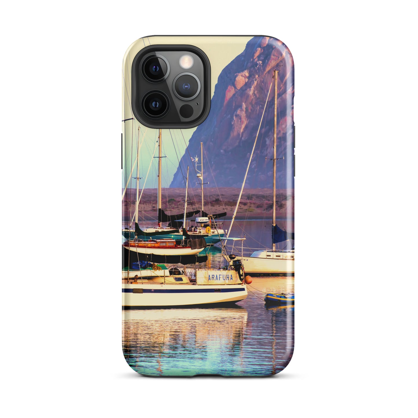 1054: Sailboats Morro Bay California Photo Tough Case for iPhone® (for models 11-15)