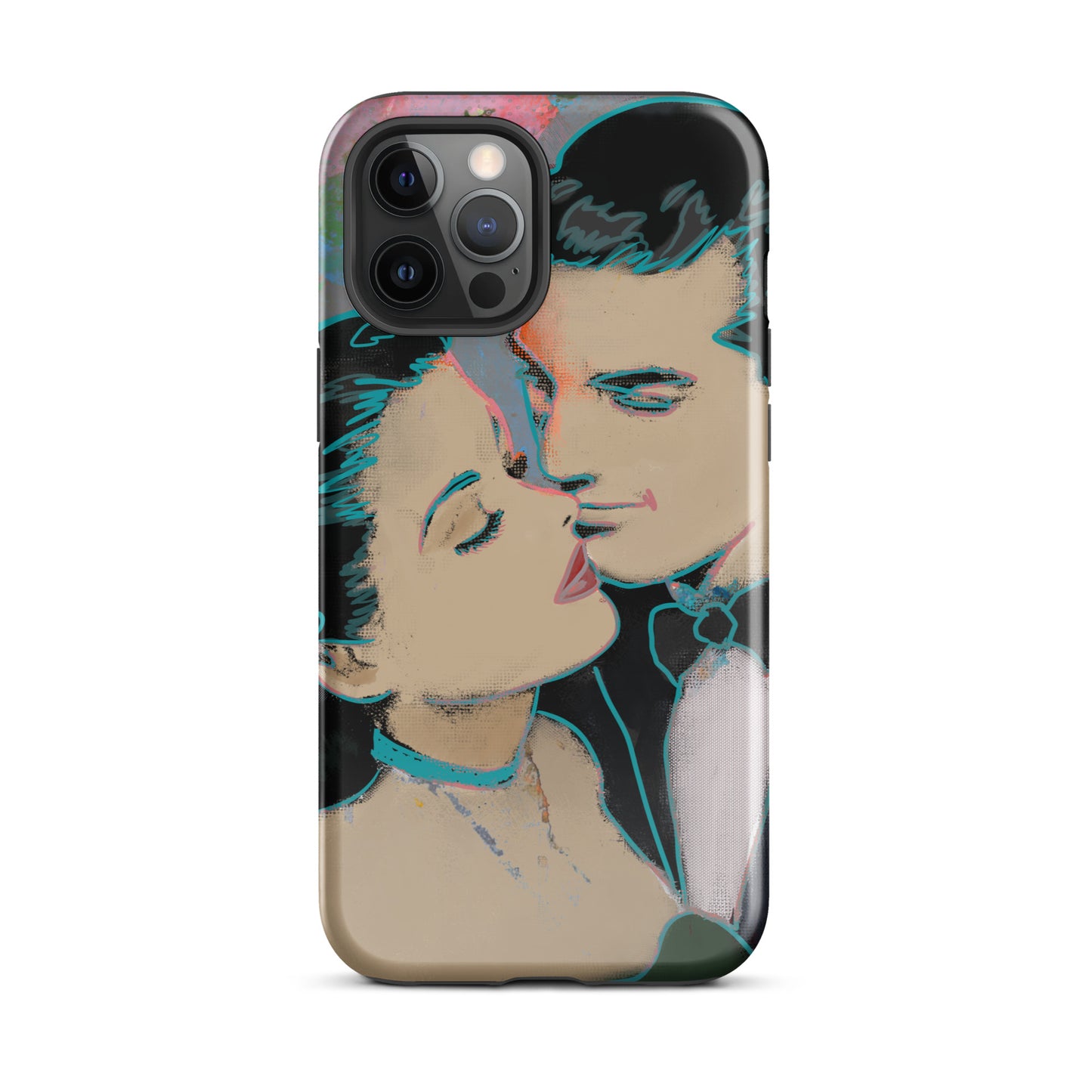 1045: Neon Love Series Tough Case for iPhone® (for models 11-15)