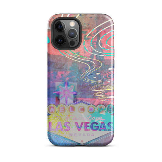 1068: Vegas Aces, Abstract, Tough Case for iPhone® (for models 11-15)