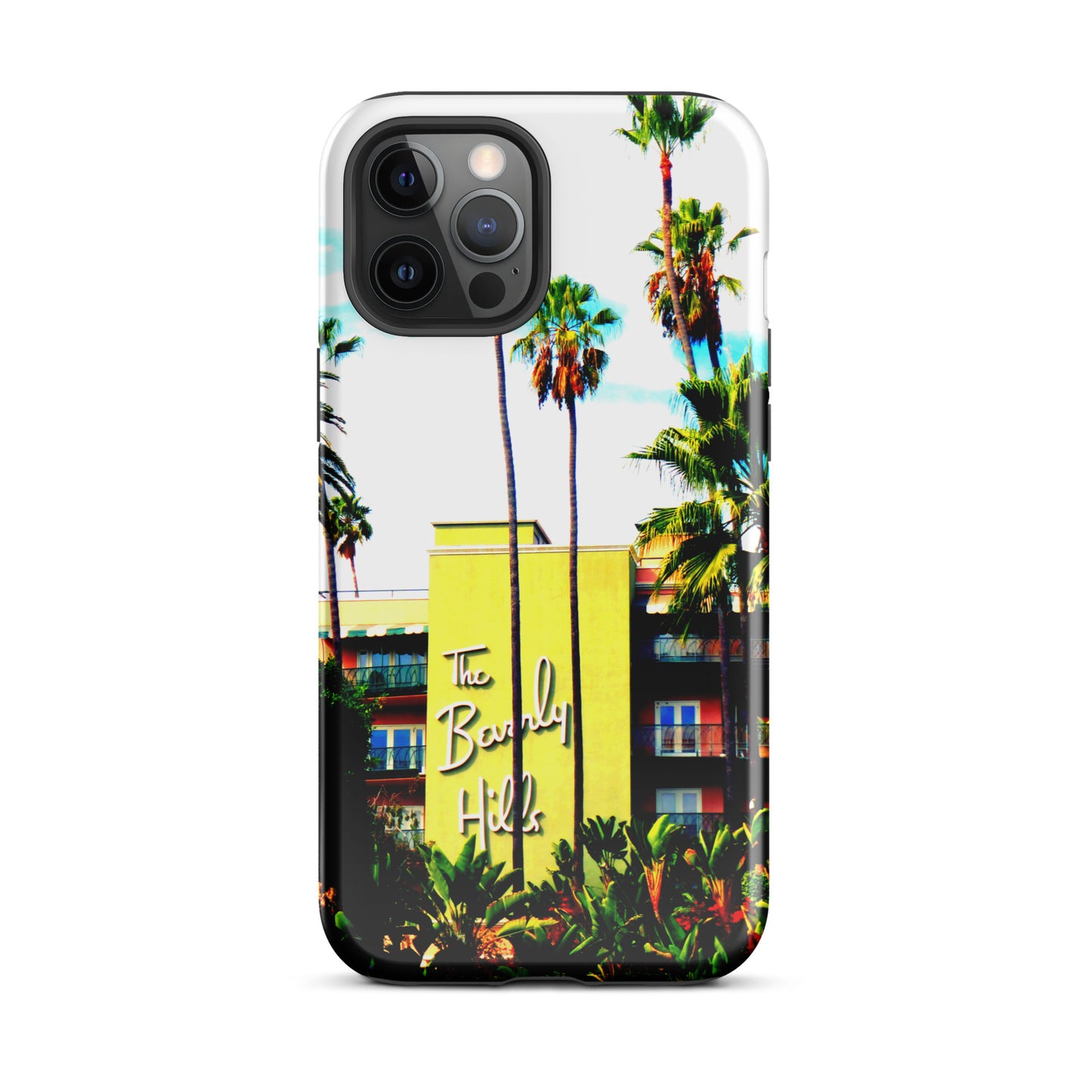 1004: Beverly Hills Hotel Photo Art Tough Case for iPhone® (for models 11-15)