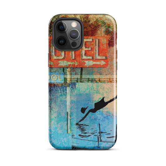 1051: Motel Dive, Route 66 Series, Abstract Tough Case for iPhone® (for models 11-15)