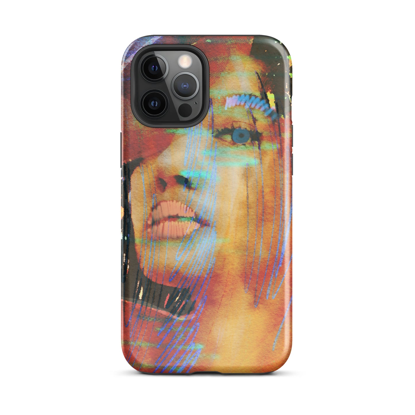 1059: Blue-Eyed Girl, She Vibes, Tough Case for iPhone® (for models 11-15)