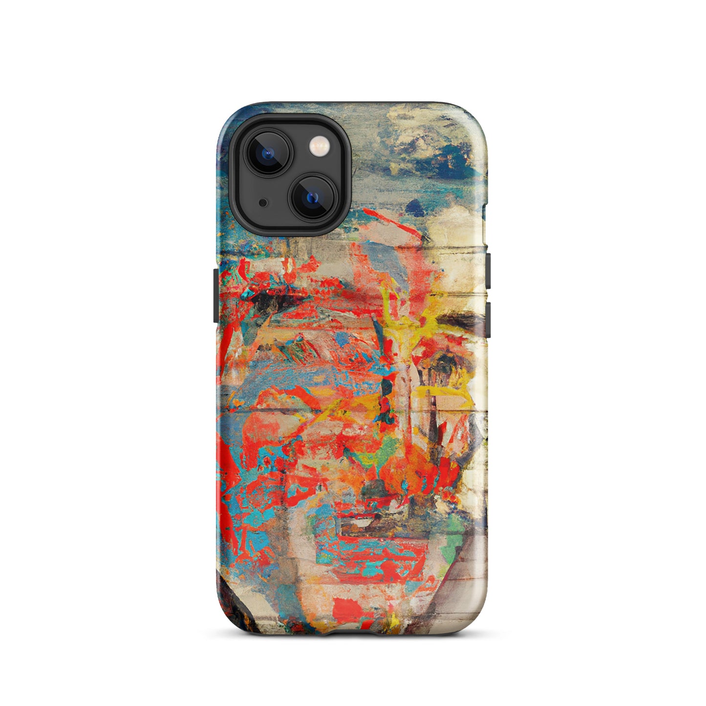 1033: Neon Love Series Tough Case for iPhone® (for models 11-15)