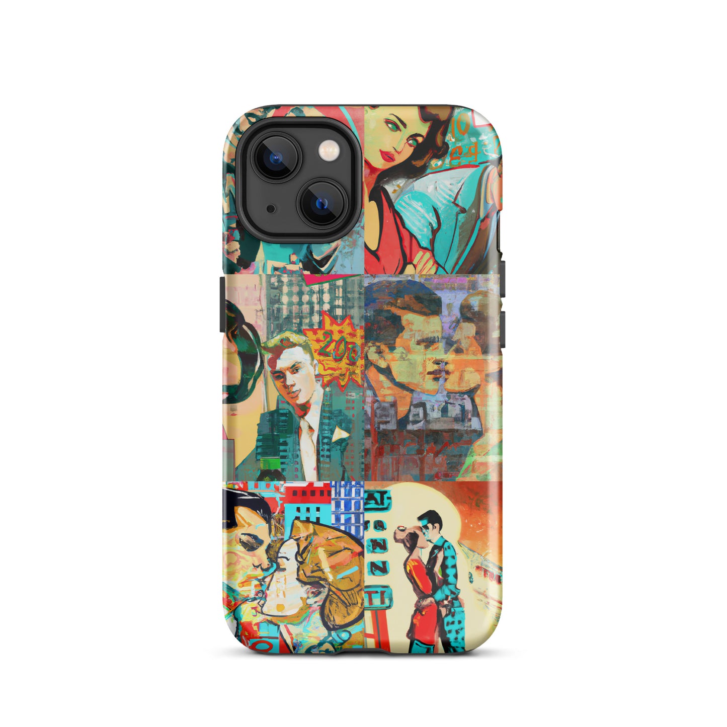 1035: Neon Love Series Tough Case for iPhone® (for models 11-15)