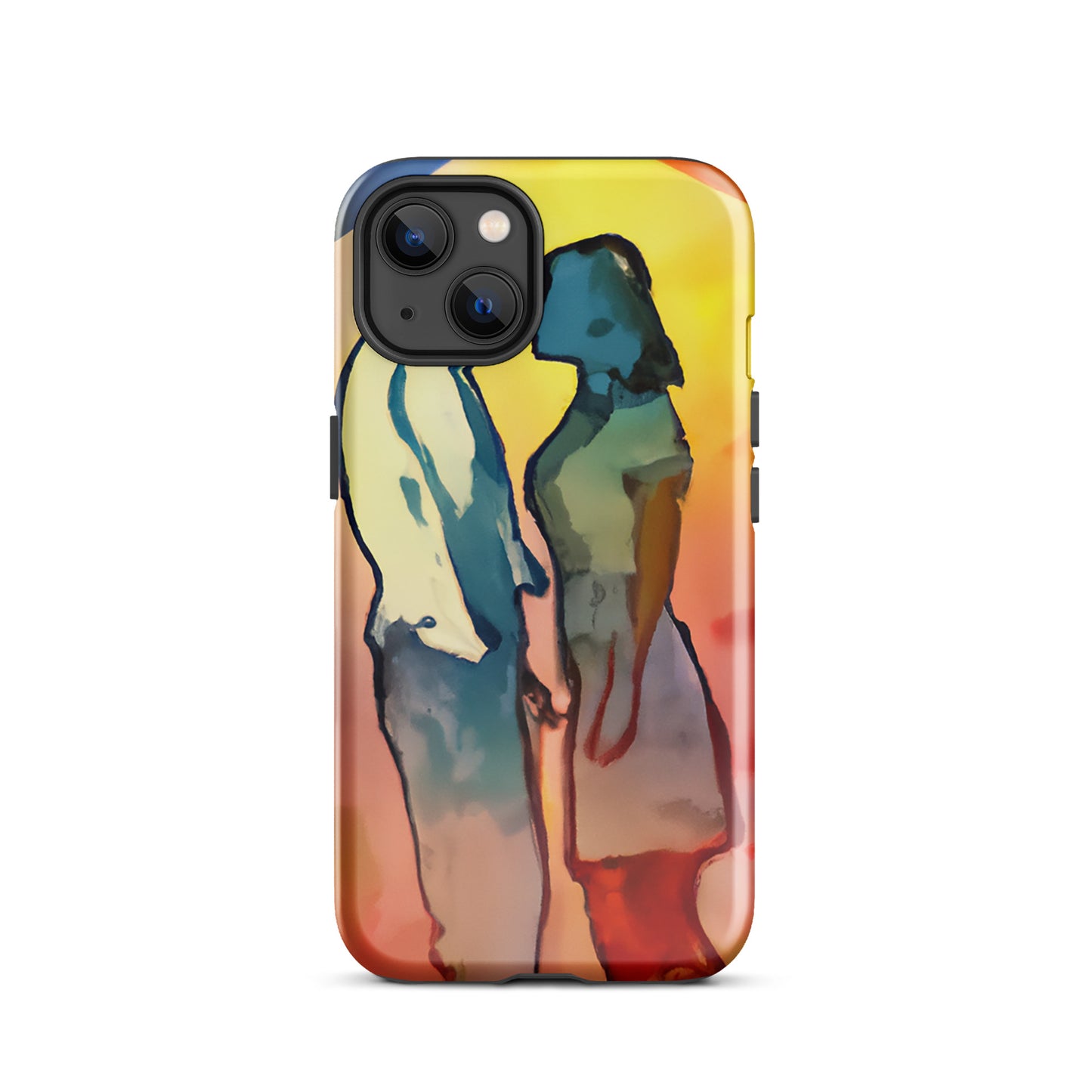 1042: Neon Love Series Tough Case for iPhone® (for models 11-15)