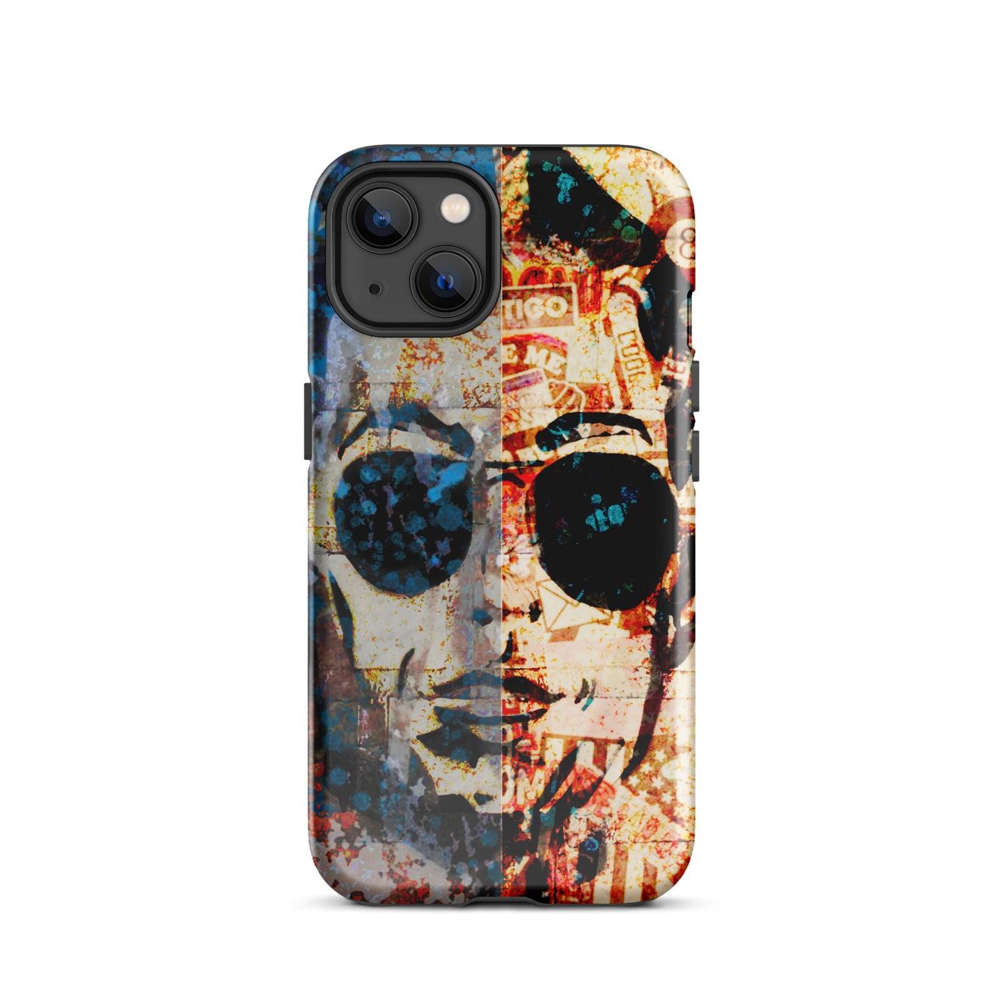 1065: Urban Vibes, Portrait, Abstract, Tough Case for iPhone® (for models 11-15)