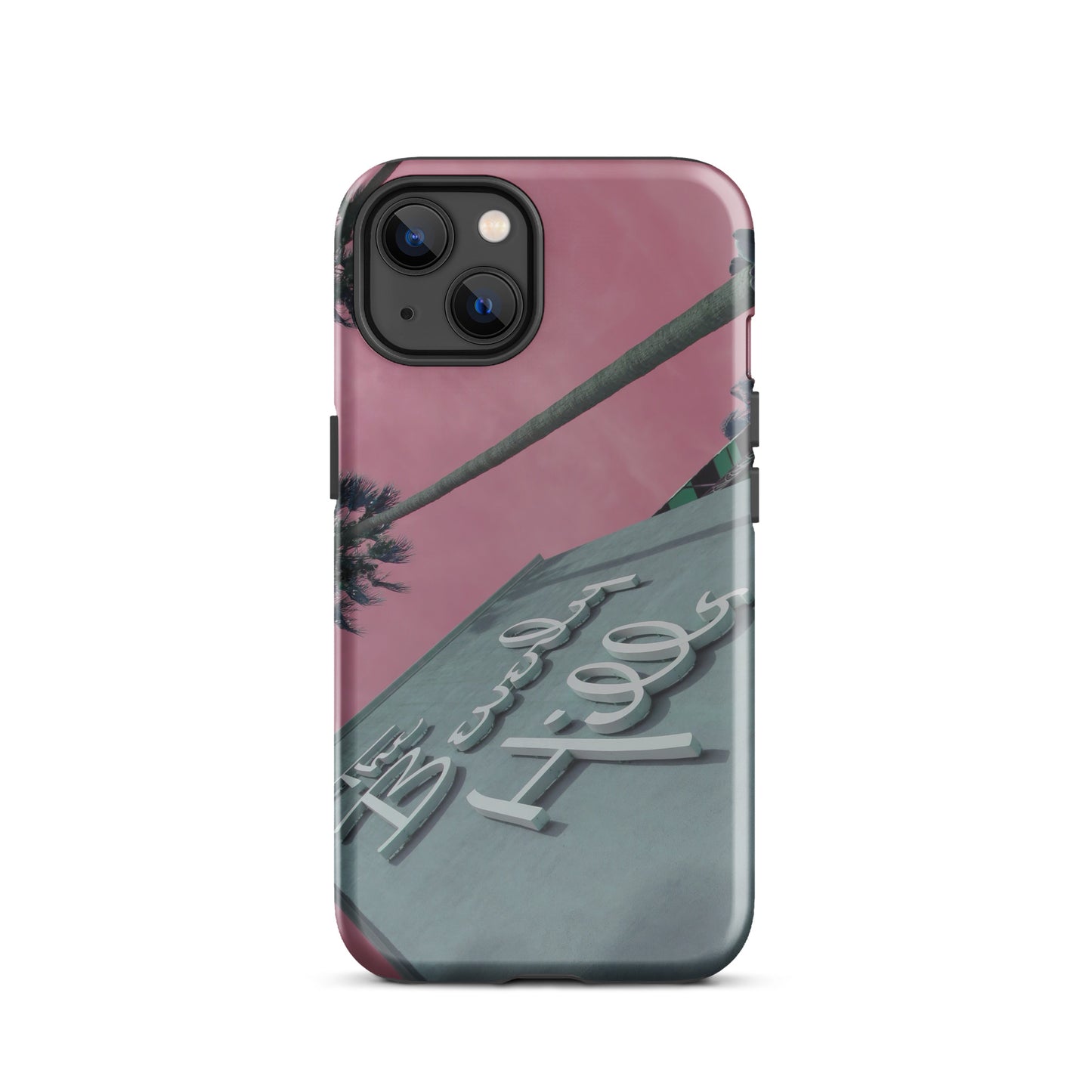 1005: Beverly Hills Pink Sky Tough Case for iPhone® (for models 11-15)