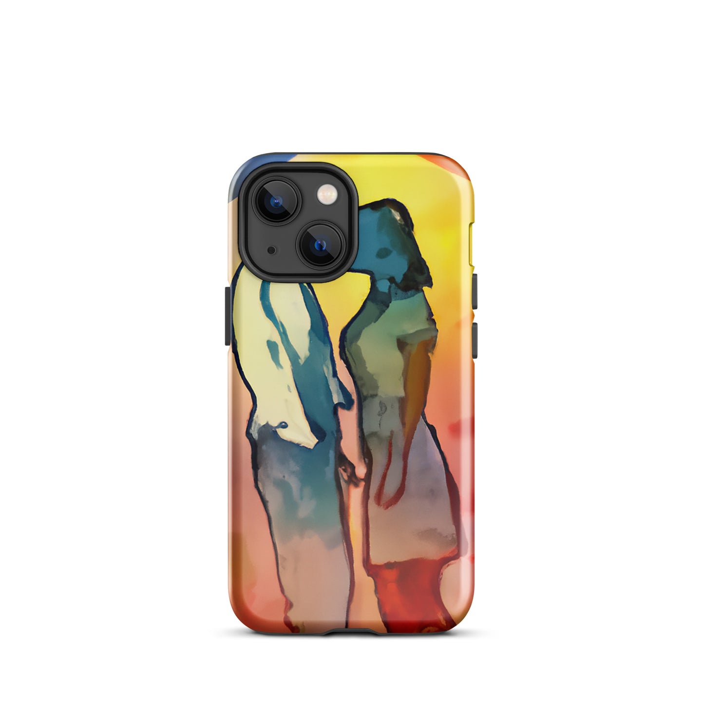 1042: Neon Love Series Tough Case for iPhone® (for models 11-15)