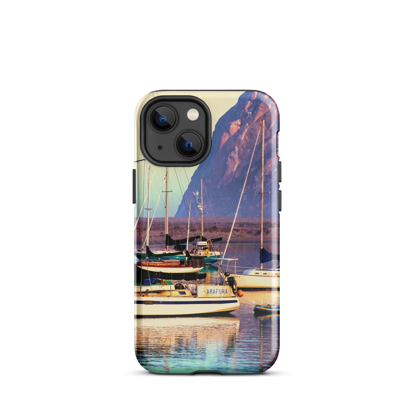 1054: Sailboats Morro Bay California Photo Tough Case for iPhone® (for models 11-15)