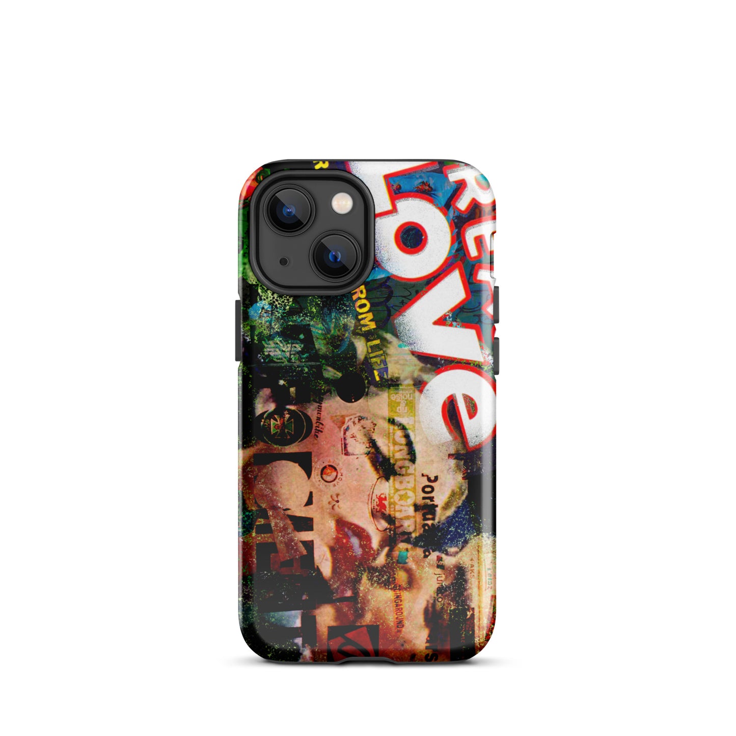 1044: Neon Love Series Tough Case for iPhone® (for models 11-15)