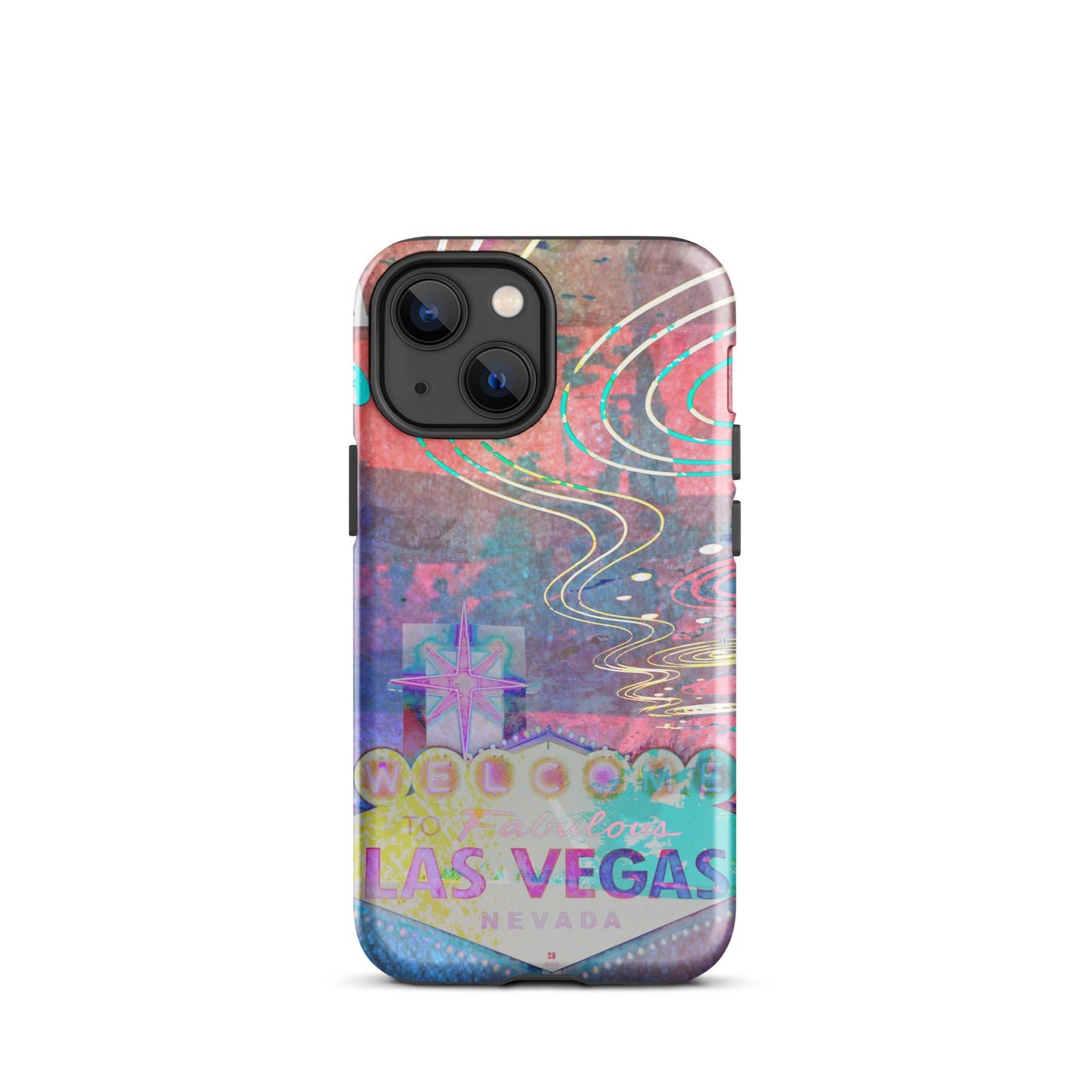 1068: Vegas Aces, Abstract, Tough Case for iPhone® (for models 11-15)