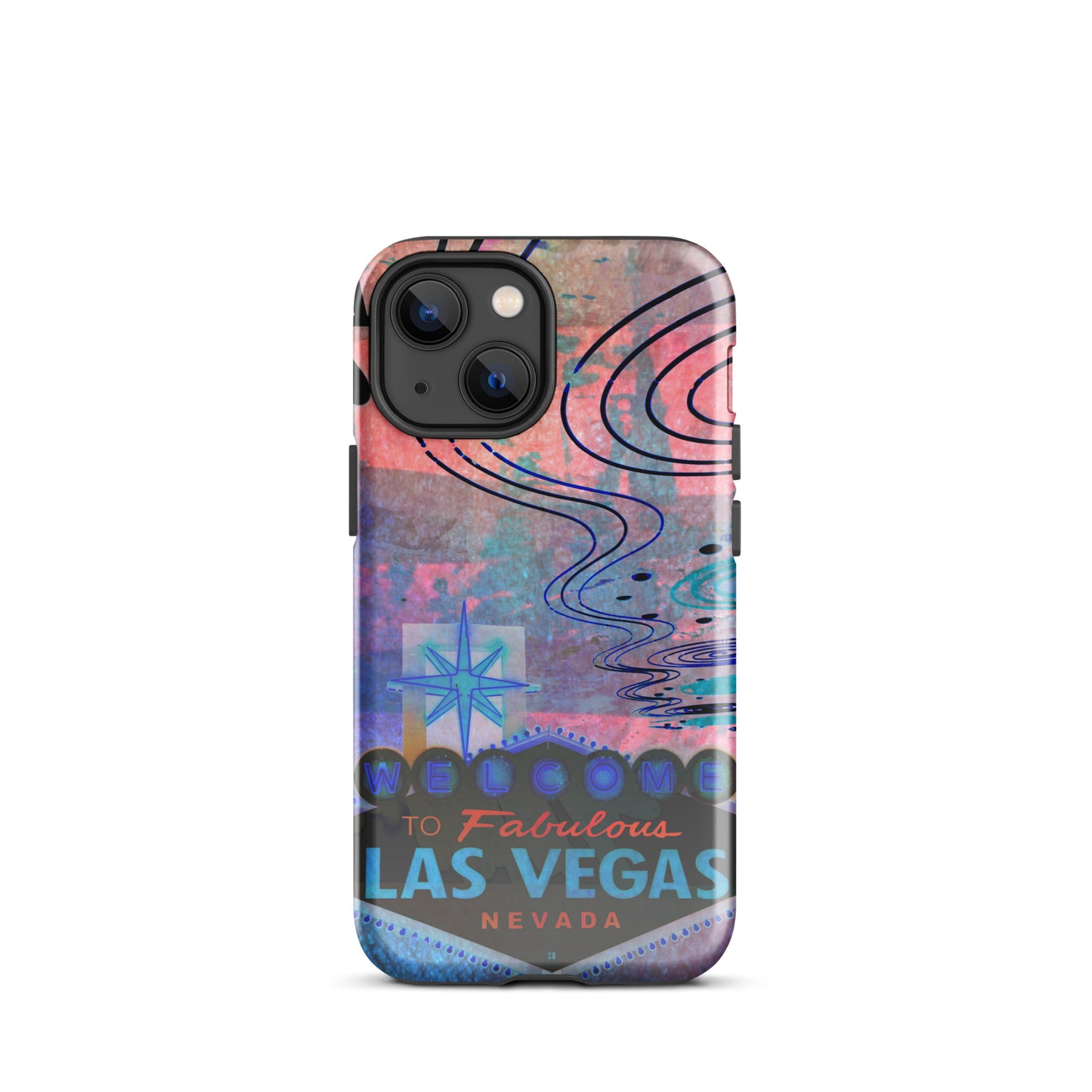 1069: Vegas Aces, Abstract, Tough Case for iPhone® (for models 11-15)