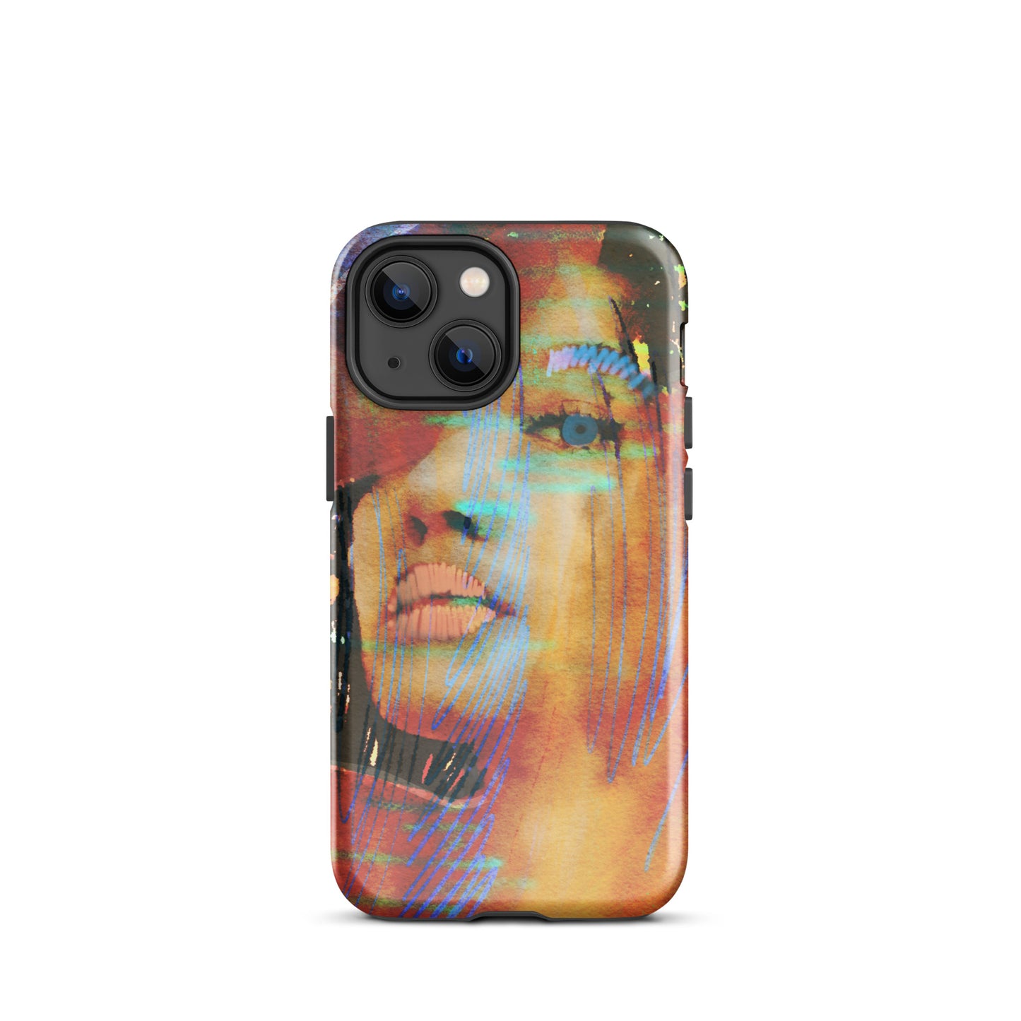 1059: Blue-Eyed Girl, She Vibes, Tough Case for iPhone® (for models 11-15)