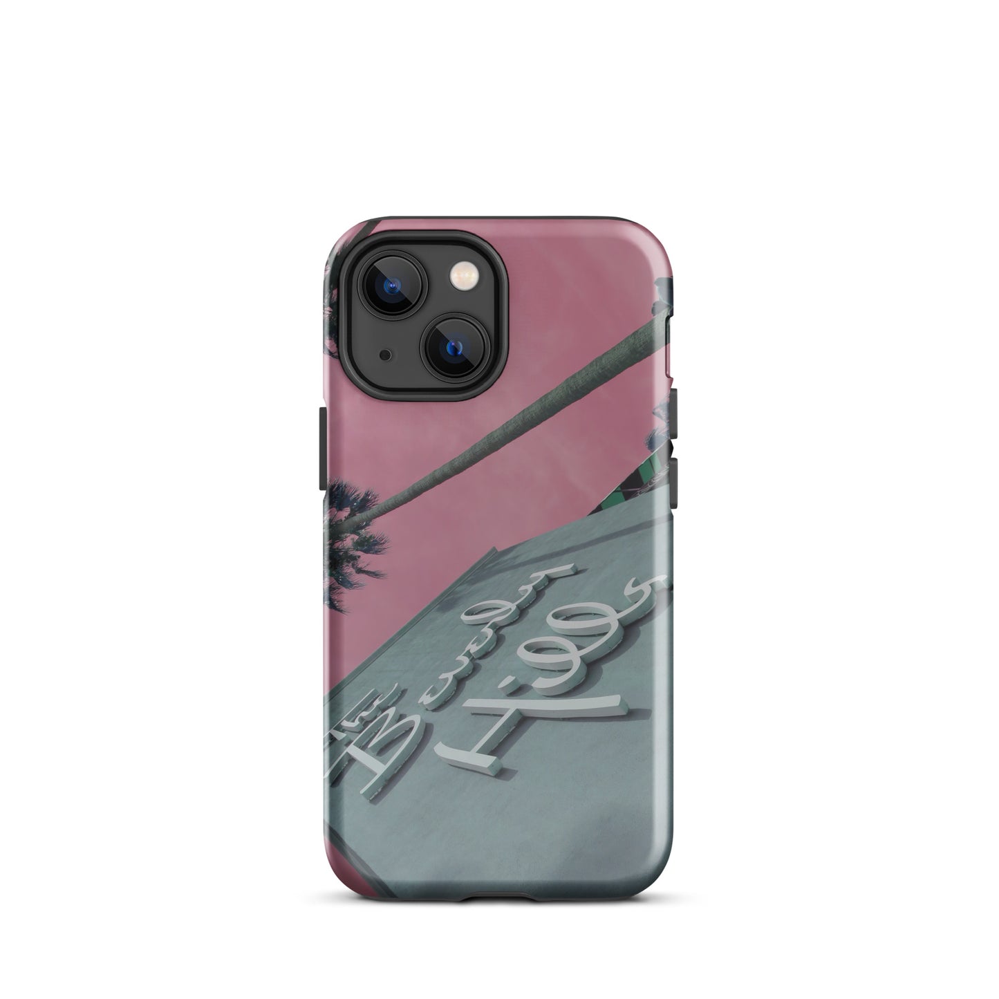 1005: Beverly Hills Pink Sky Tough Case for iPhone® (for models 11-15)