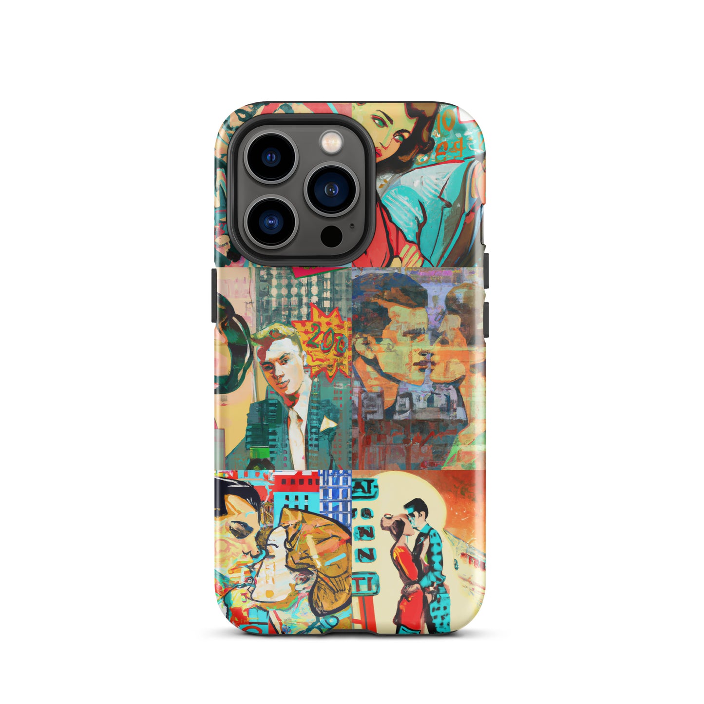 1035: Neon Love Series Tough Case for iPhone® (for models 11-15)