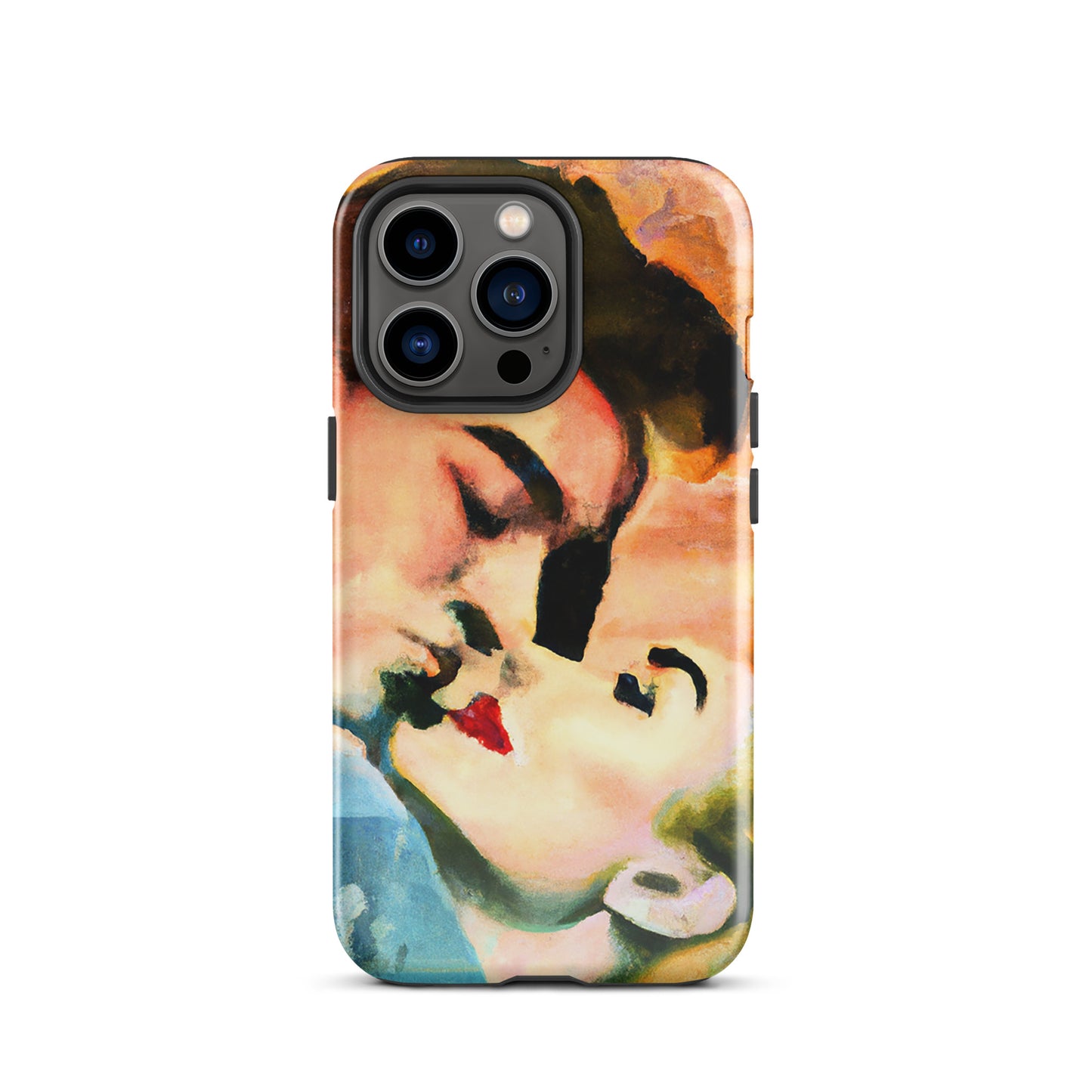 1041: Neon Love Series Tough Case for iPhone® (for models 11-15)