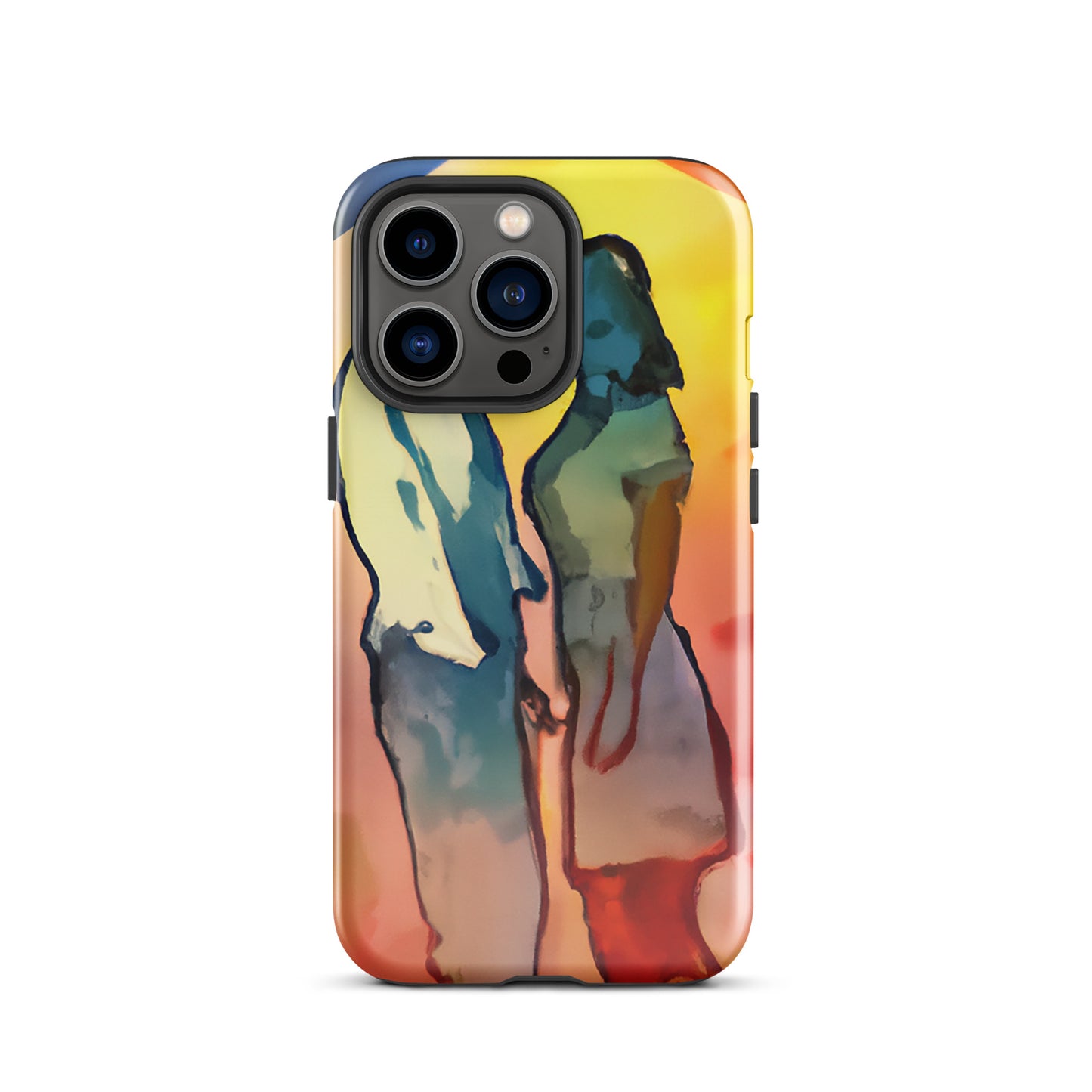 1042: Neon Love Series Tough Case for iPhone® (for models 11-15)