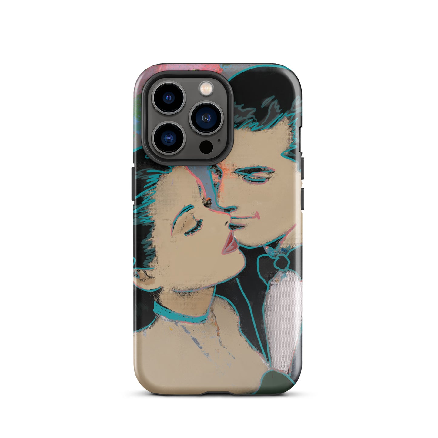 1045: Neon Love Series Tough Case for iPhone® (for models 11-15)