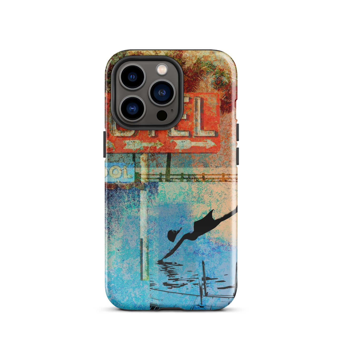 1051: Motel Dive, Route 66 Series, Abstract Tough Case for iPhone® (for models 11-15)