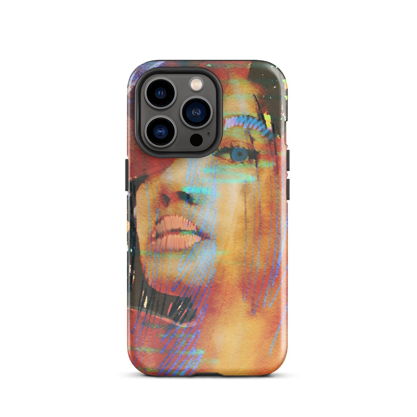 1059: Blue-Eyed Girl, She Vibes, Tough Case for iPhone® (for models 11-15)