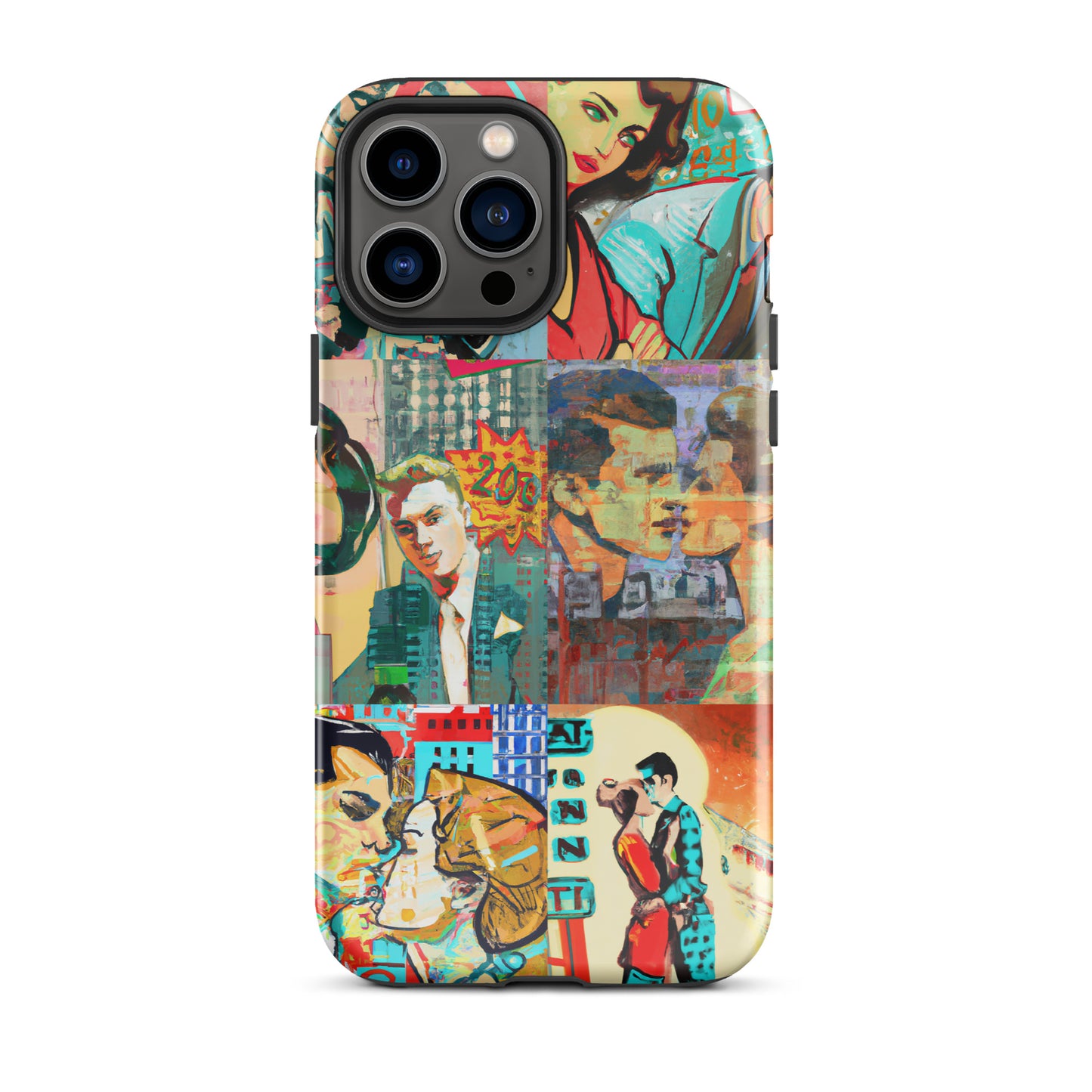 1035: Neon Love Series Tough Case for iPhone® (for models 11-15)