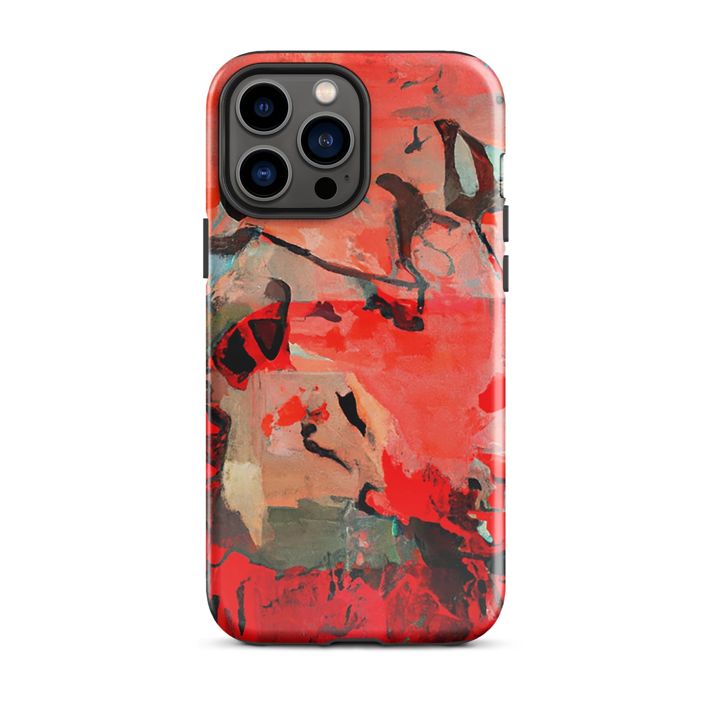 1036: Neon Love Series Tough Case for iPhone® (for models 11-15)