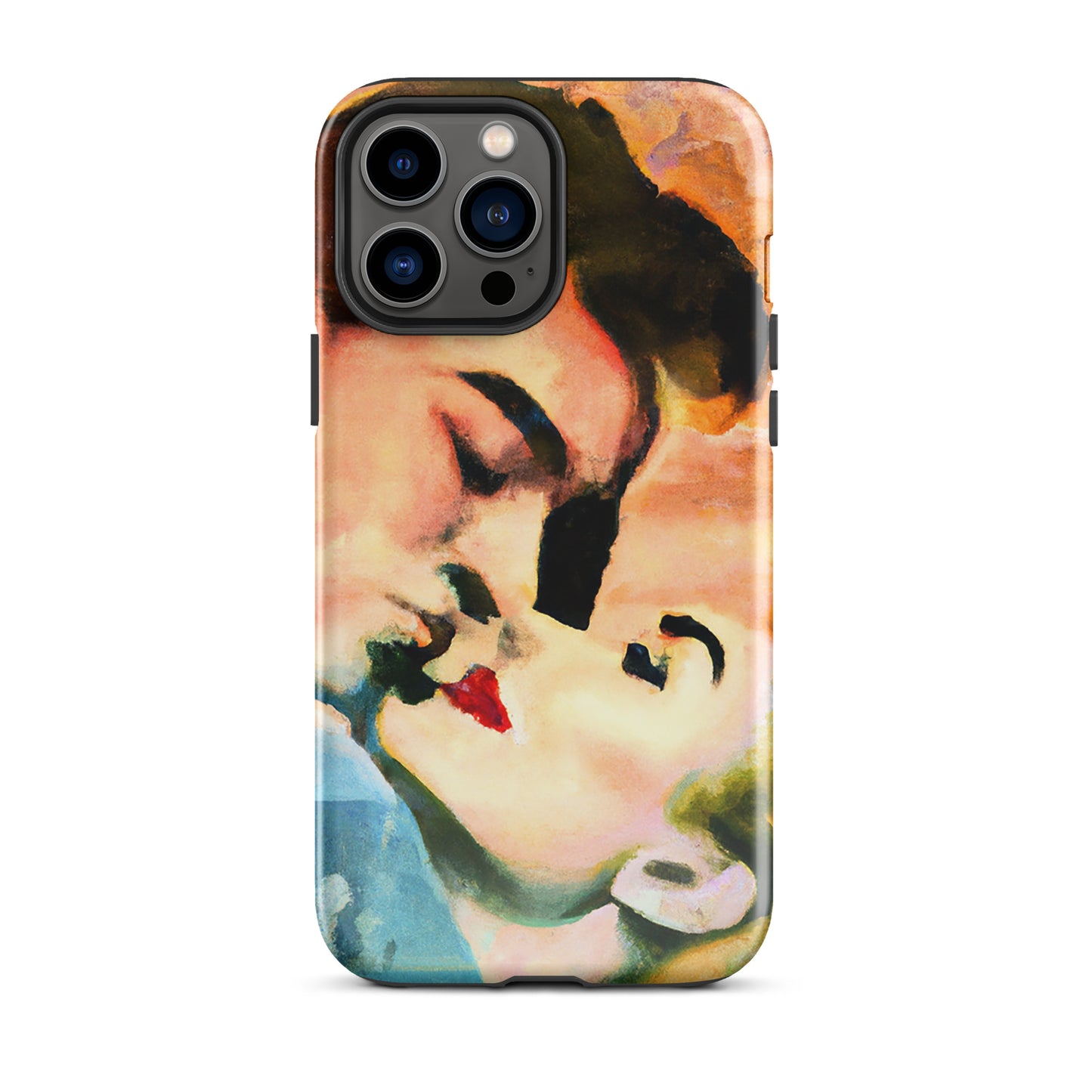 1041: Neon Love Series Tough Case for iPhone® (for models 11-15)