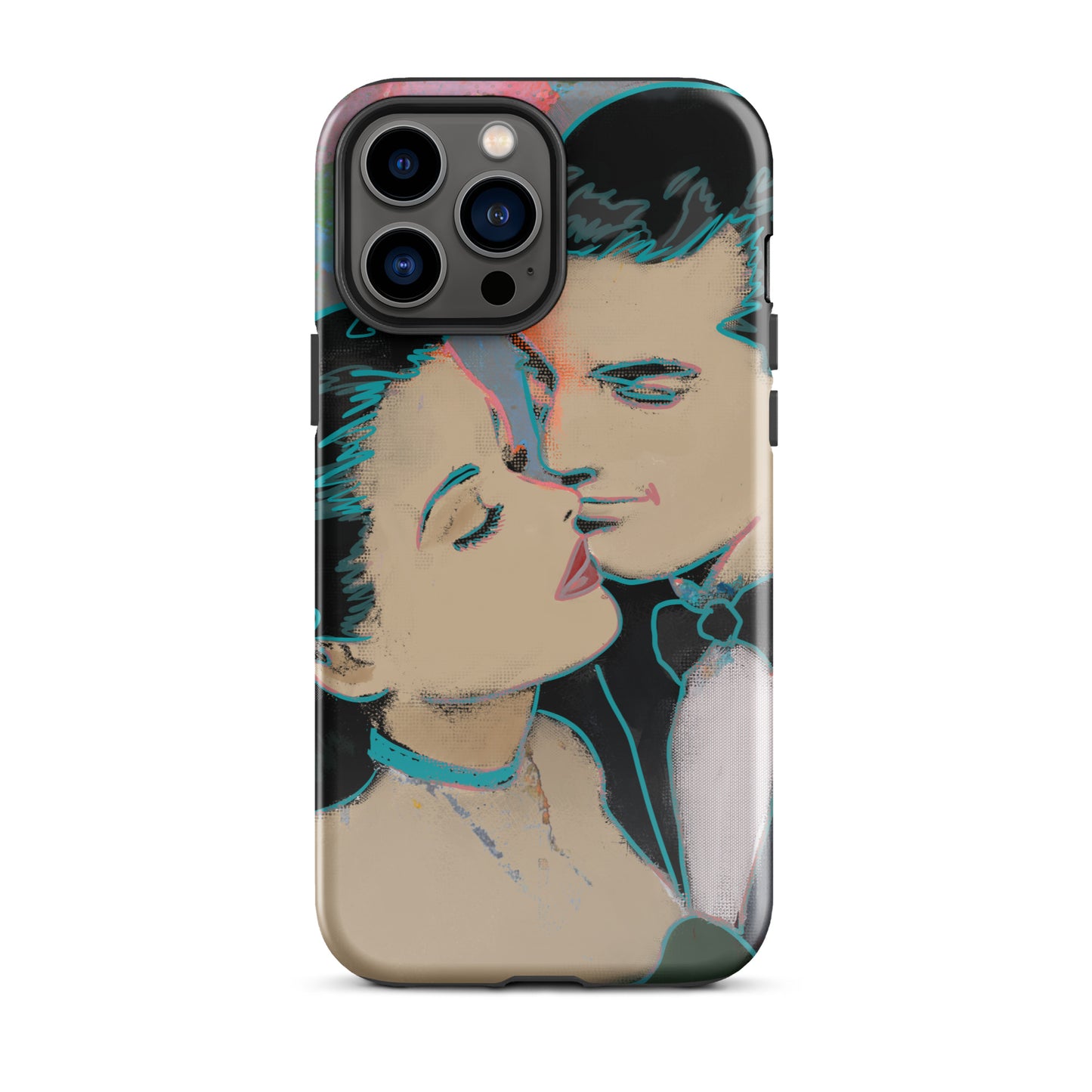 1045: Neon Love Series Tough Case for iPhone® (for models 11-15)