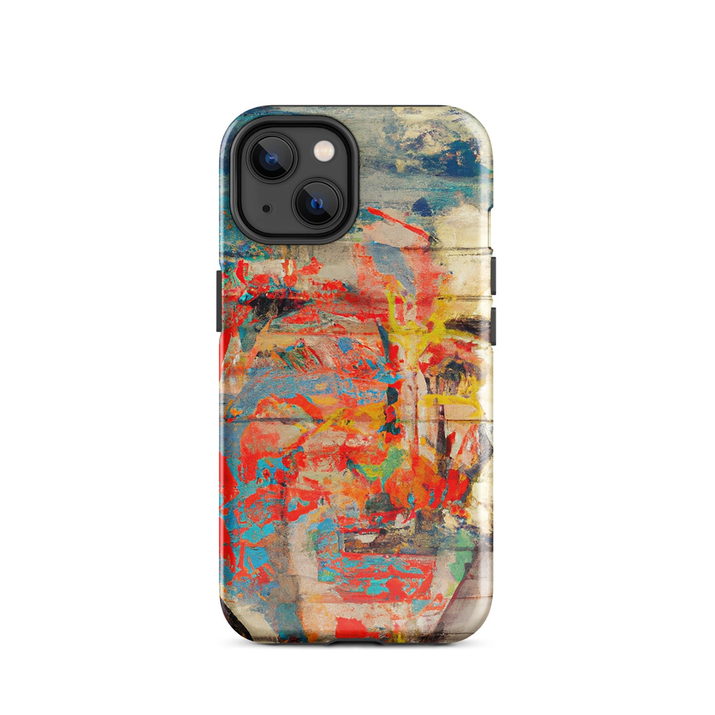 1033: Neon Love Series Tough Case for iPhone® (for models 11-15)