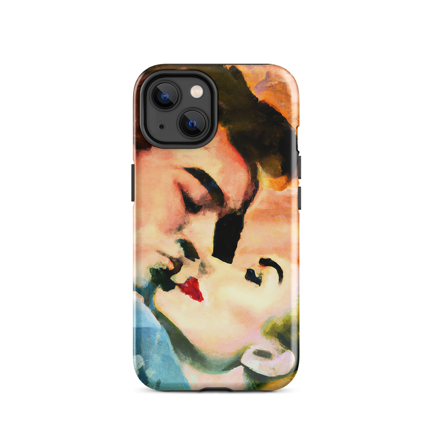 1041: Neon Love Series Tough Case for iPhone® (for models 11-15)