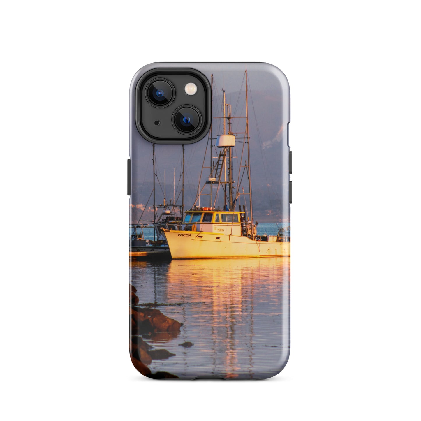 1023: Fishing Boat Photo Morro Bay California Tough Case for iPhone® (for models 11-15)