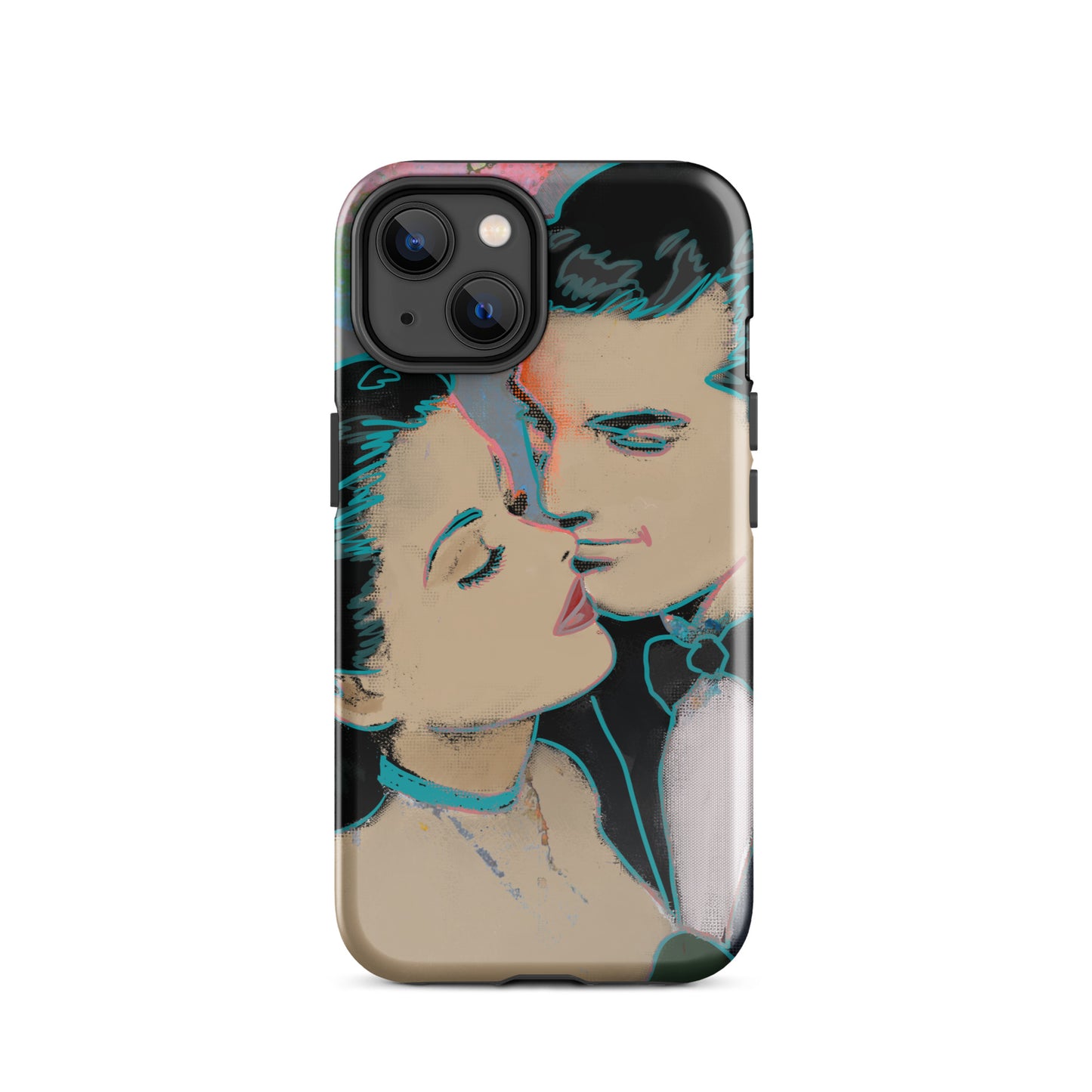 1045: Neon Love Series Tough Case for iPhone® (for models 11-15)