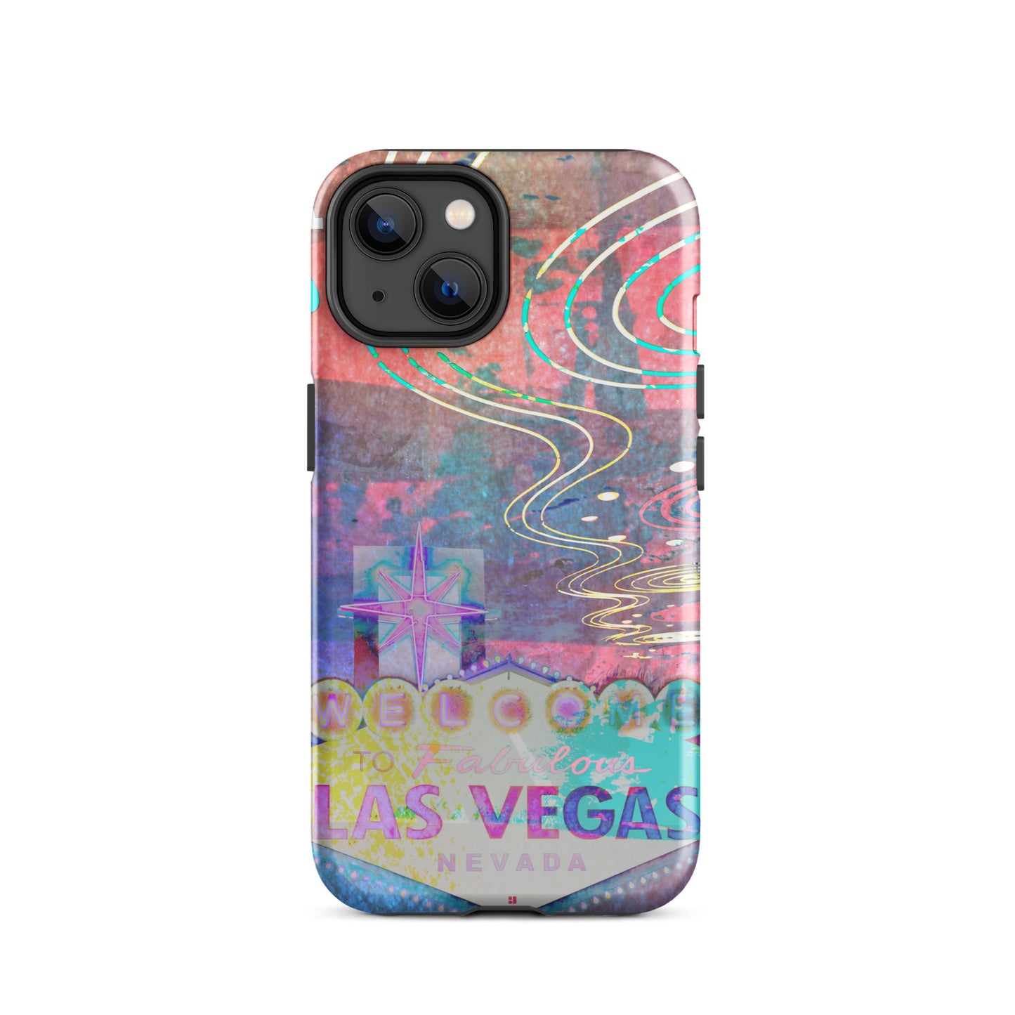 1068: Vegas Aces, Abstract, Tough Case for iPhone® (for models 11-15)